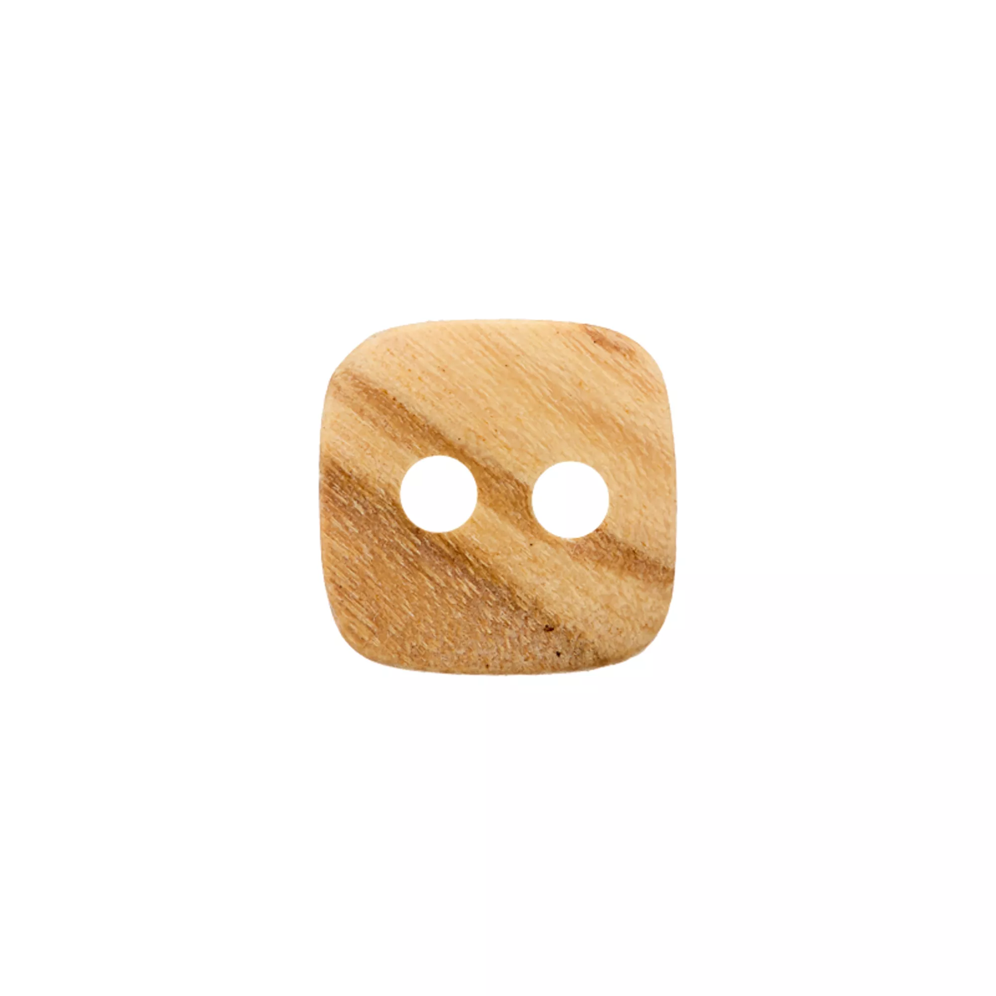 Bouton corne 2-trous, Carré
