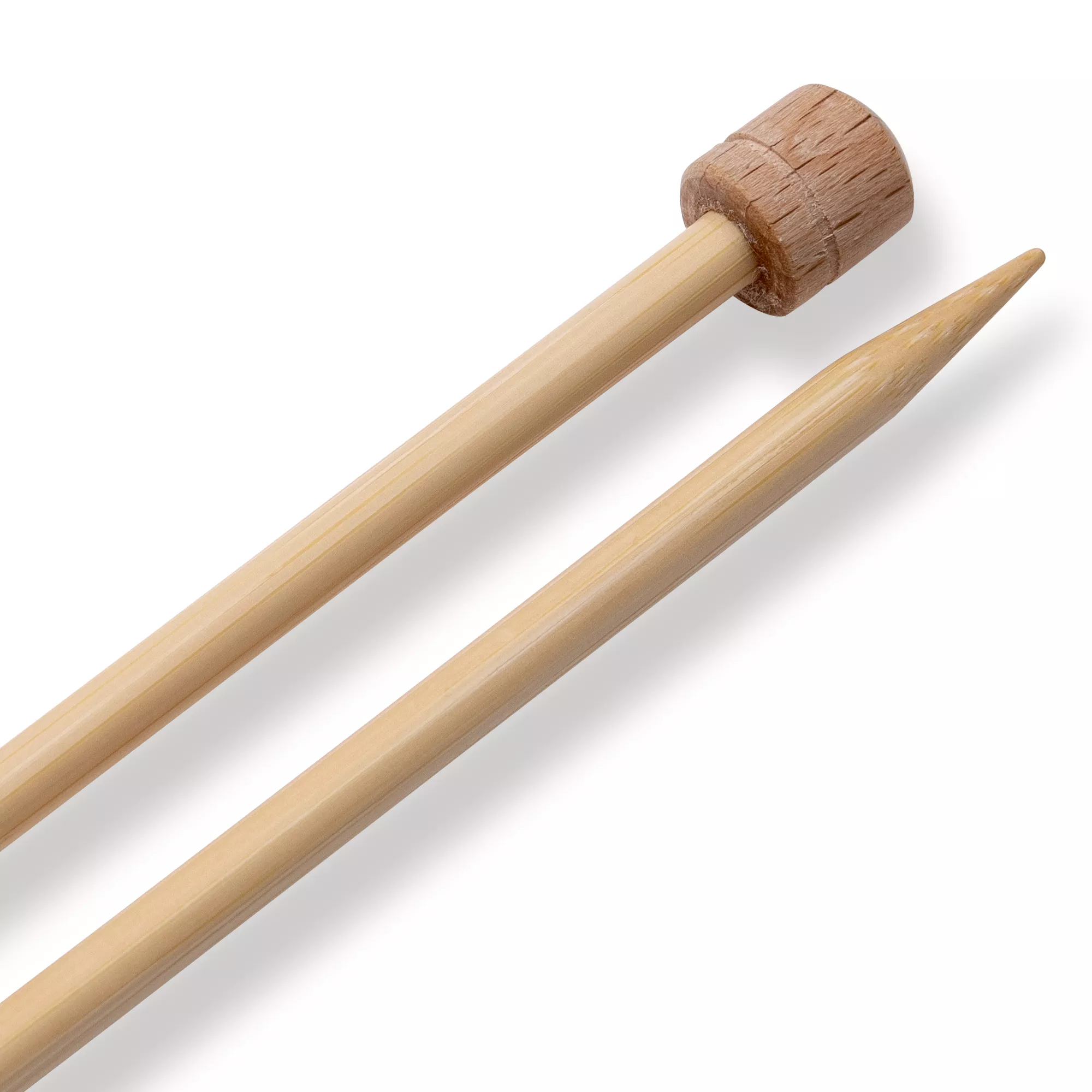 Single-pointed knitting needles Prym 1530, bamboo, 33cm, 5.50mm