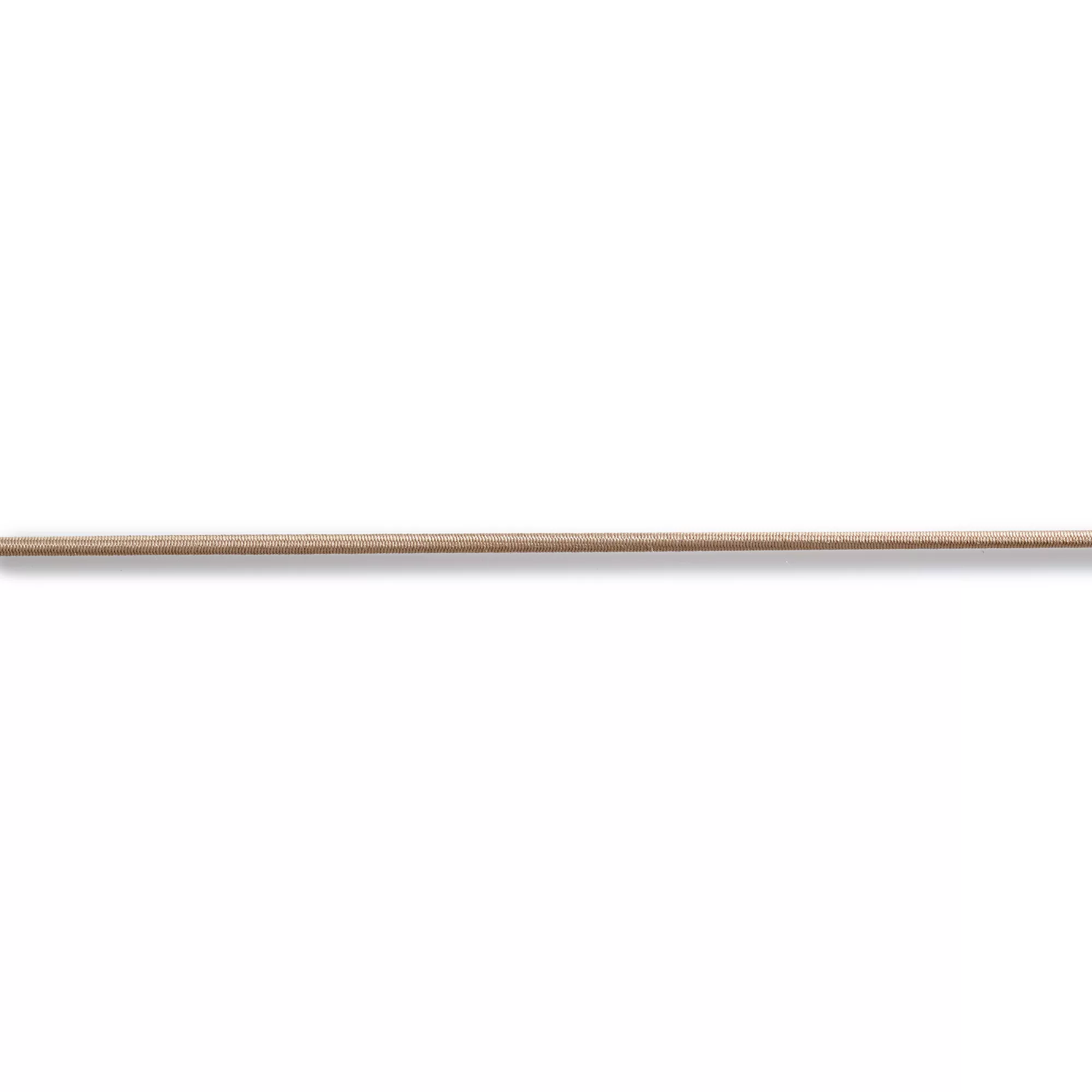 Cordón elástico, 2,5mm, beige, 3m