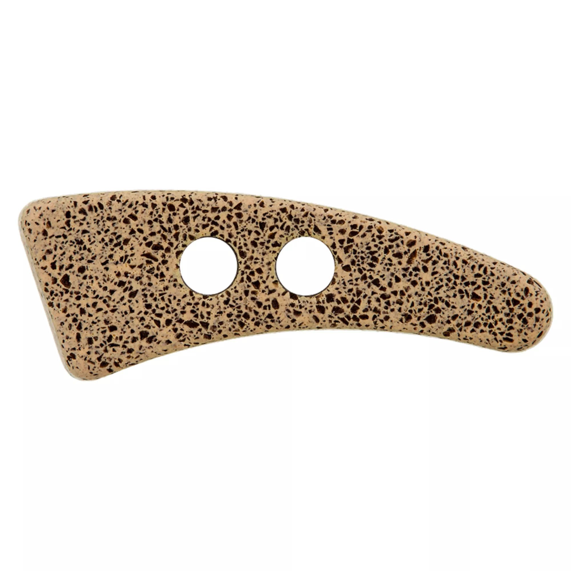 Coffee/Polyester toggle 2-holes, recycled