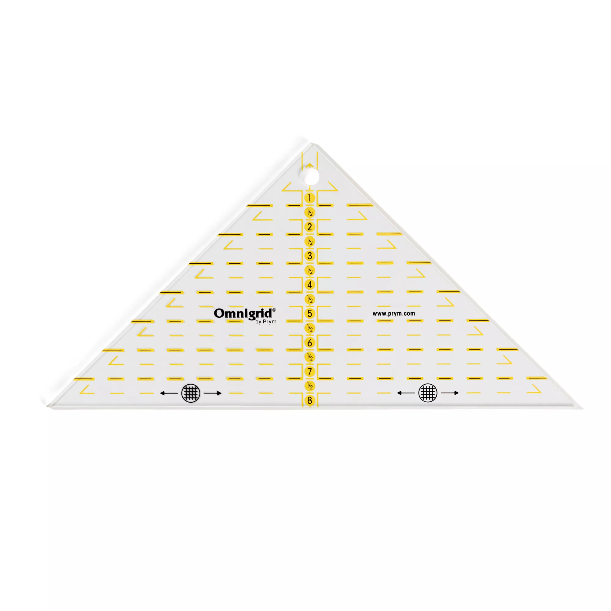 Jaunty triangle, for ¼ square triangle, to 8inch