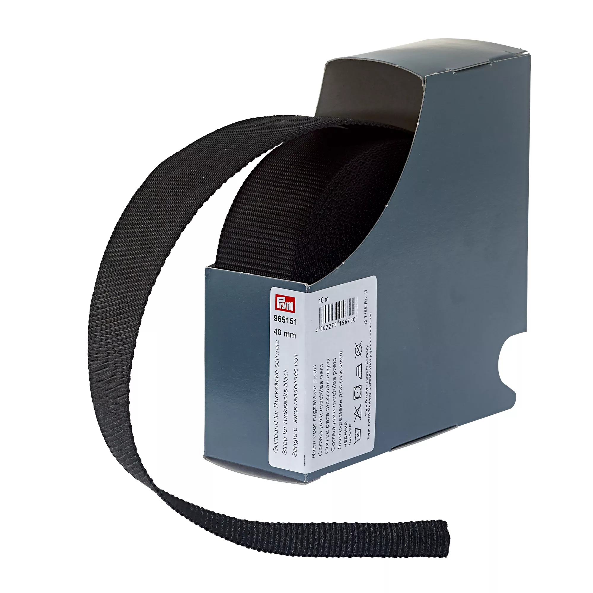 Sangle pour sacs randonnées, 40mm, noir