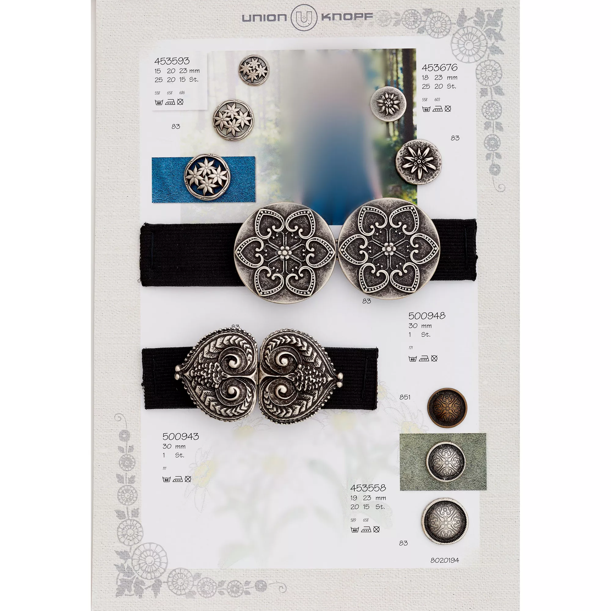 Metal buckle 30mm silver