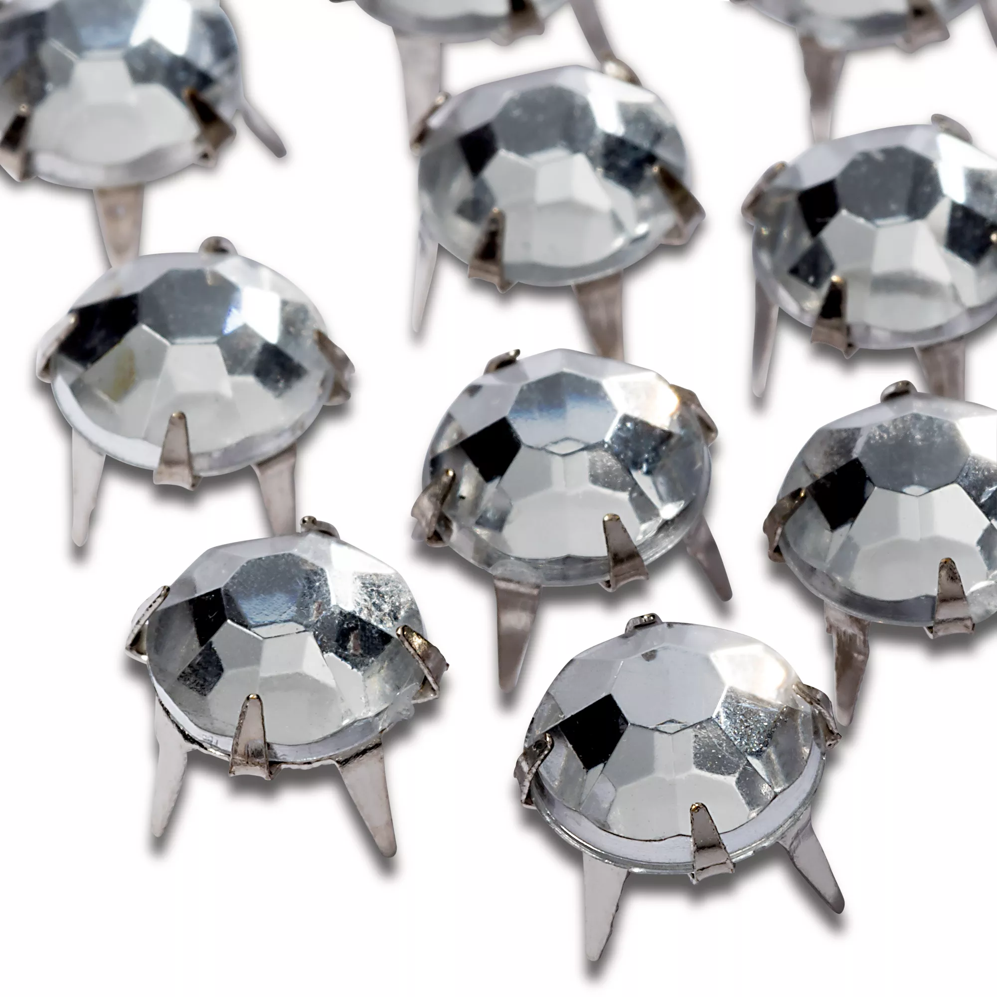 Creative Decor, rhinestone, 7mm, silver-coloured