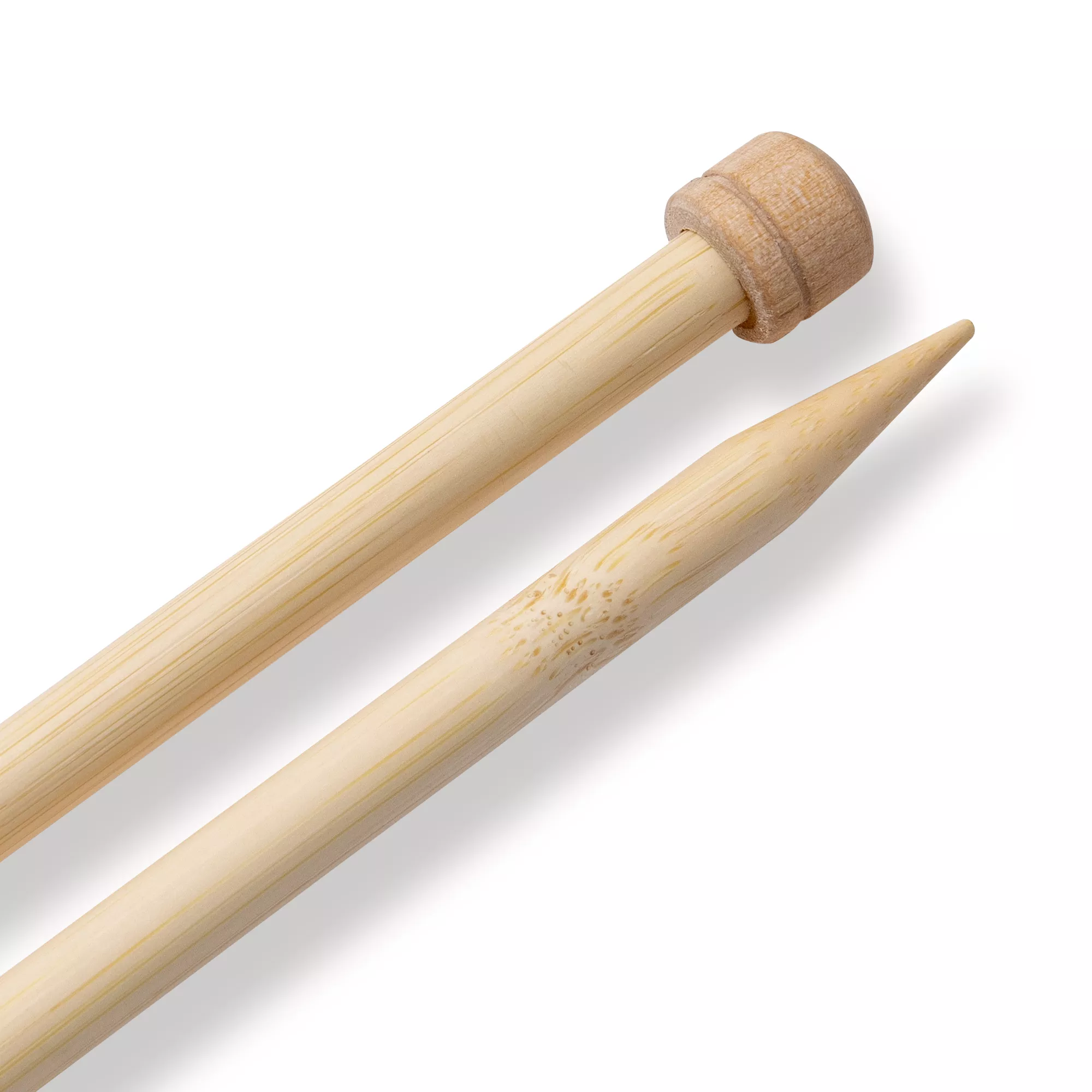 Single-pointed knitting needles Prym 1530, bamboo, 33cm, 5.00mm