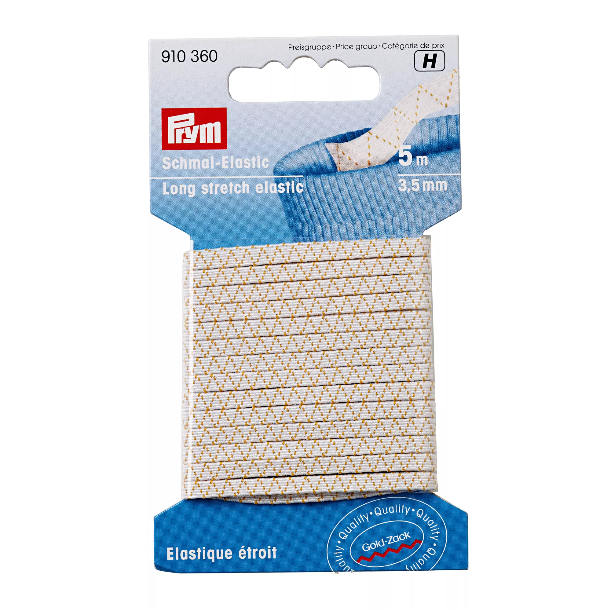 Elastico fino, 3,5mm, bianco