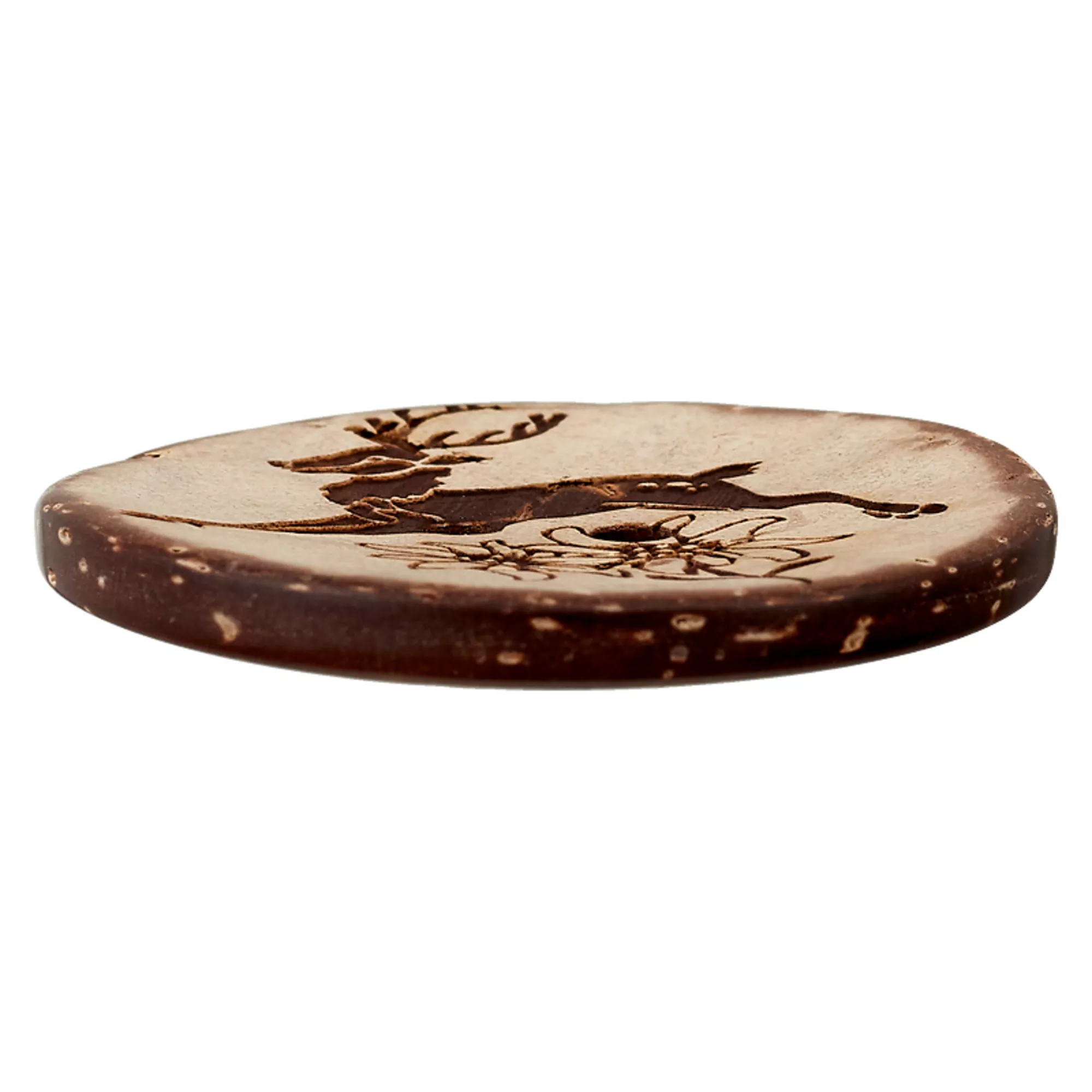 Coconut two-hole button Deer