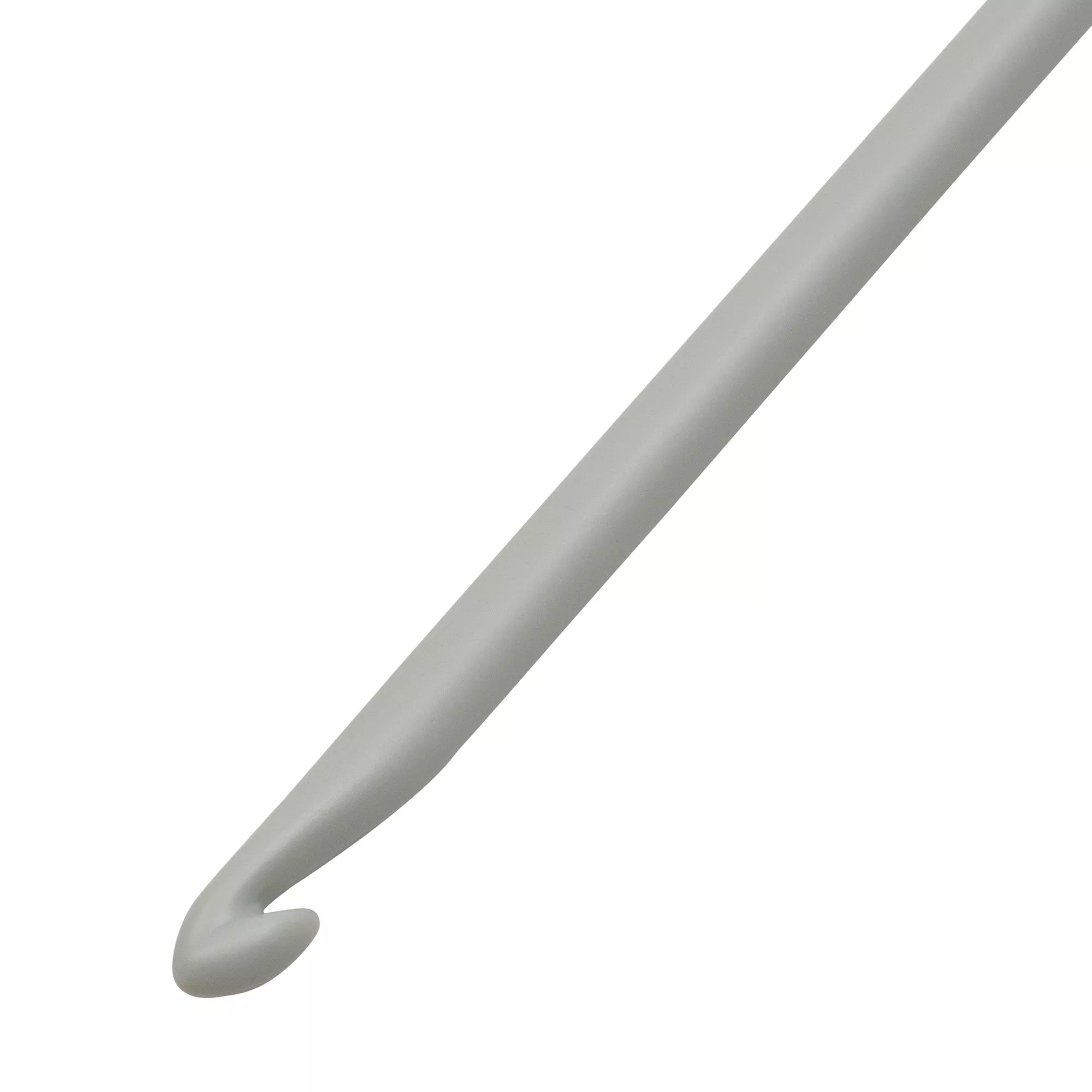 Wool crochet hook without handle 14cm, 6.00mm, grey
