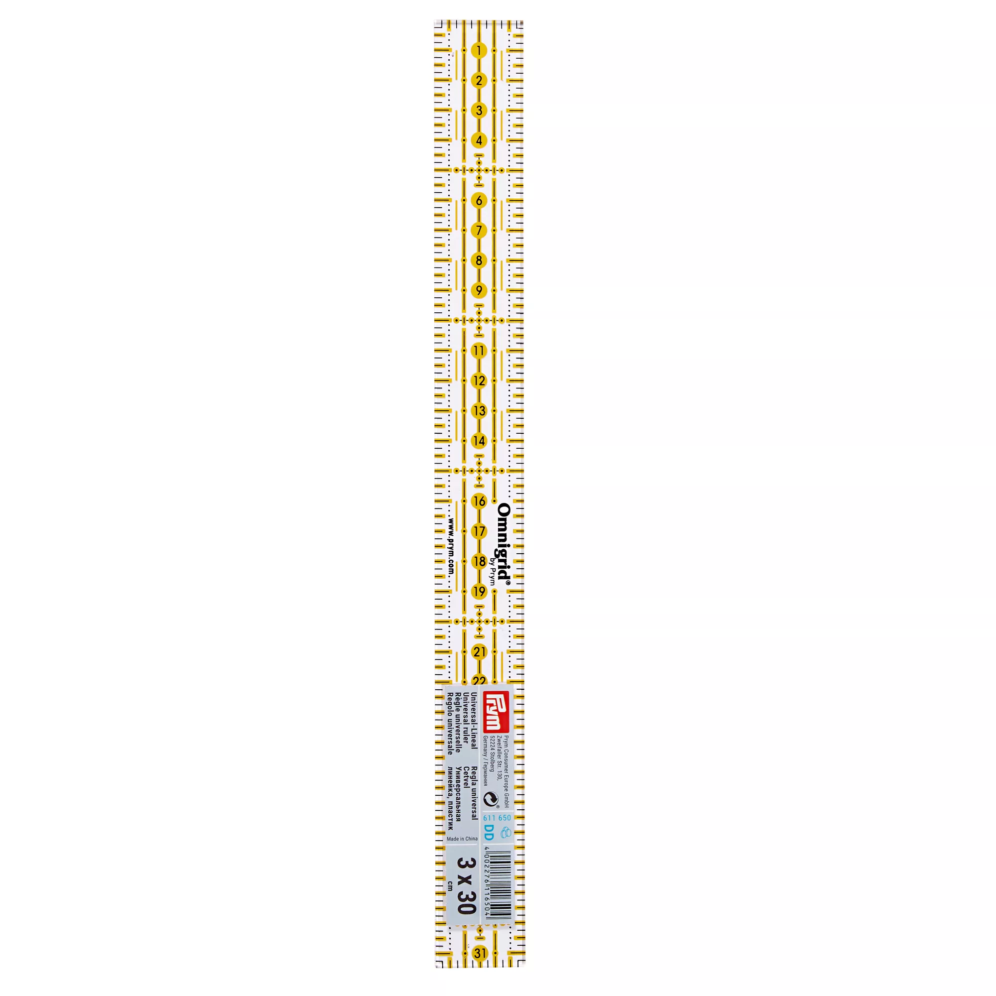 Universal ruler, 3x30cm