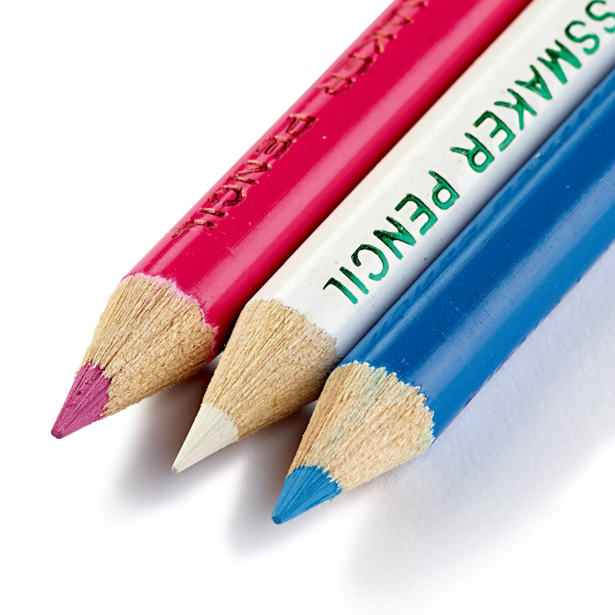 Chalk pencils and erasing brush