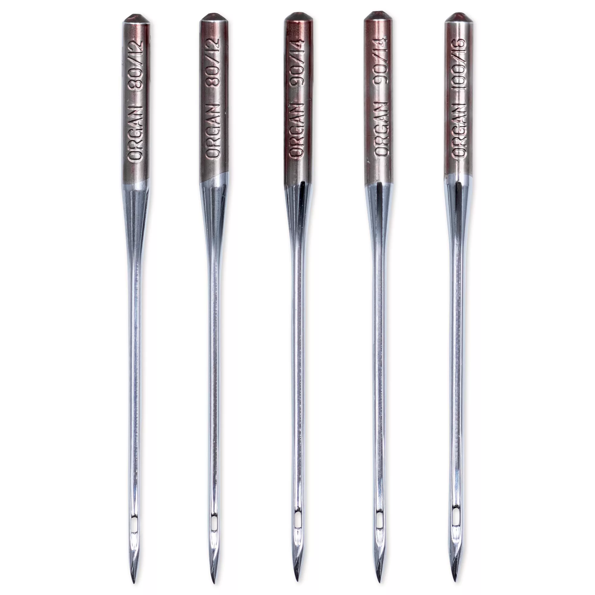 Leather sewing machine needles, 130/705, 80-100, assorted