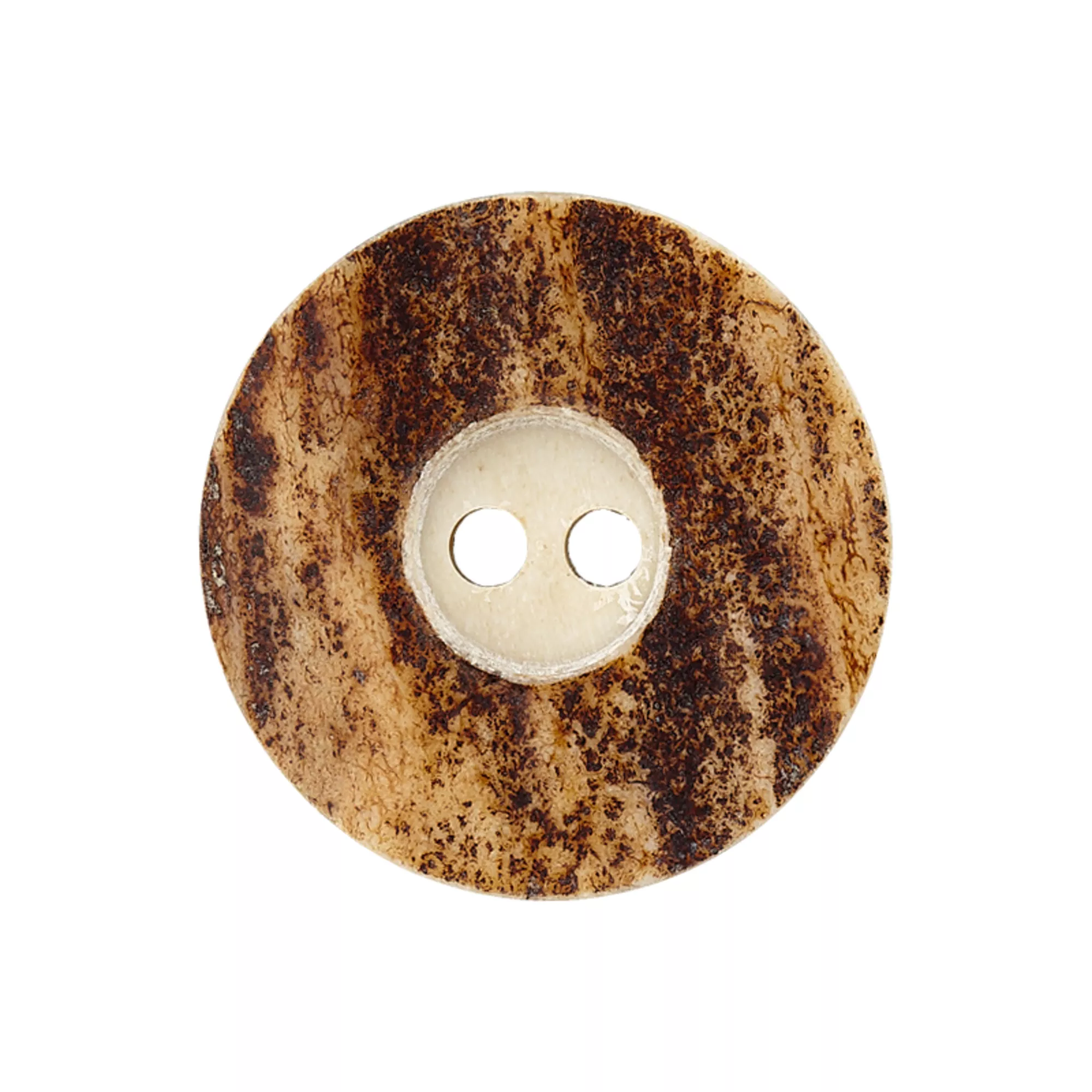 Horn two-hole button
