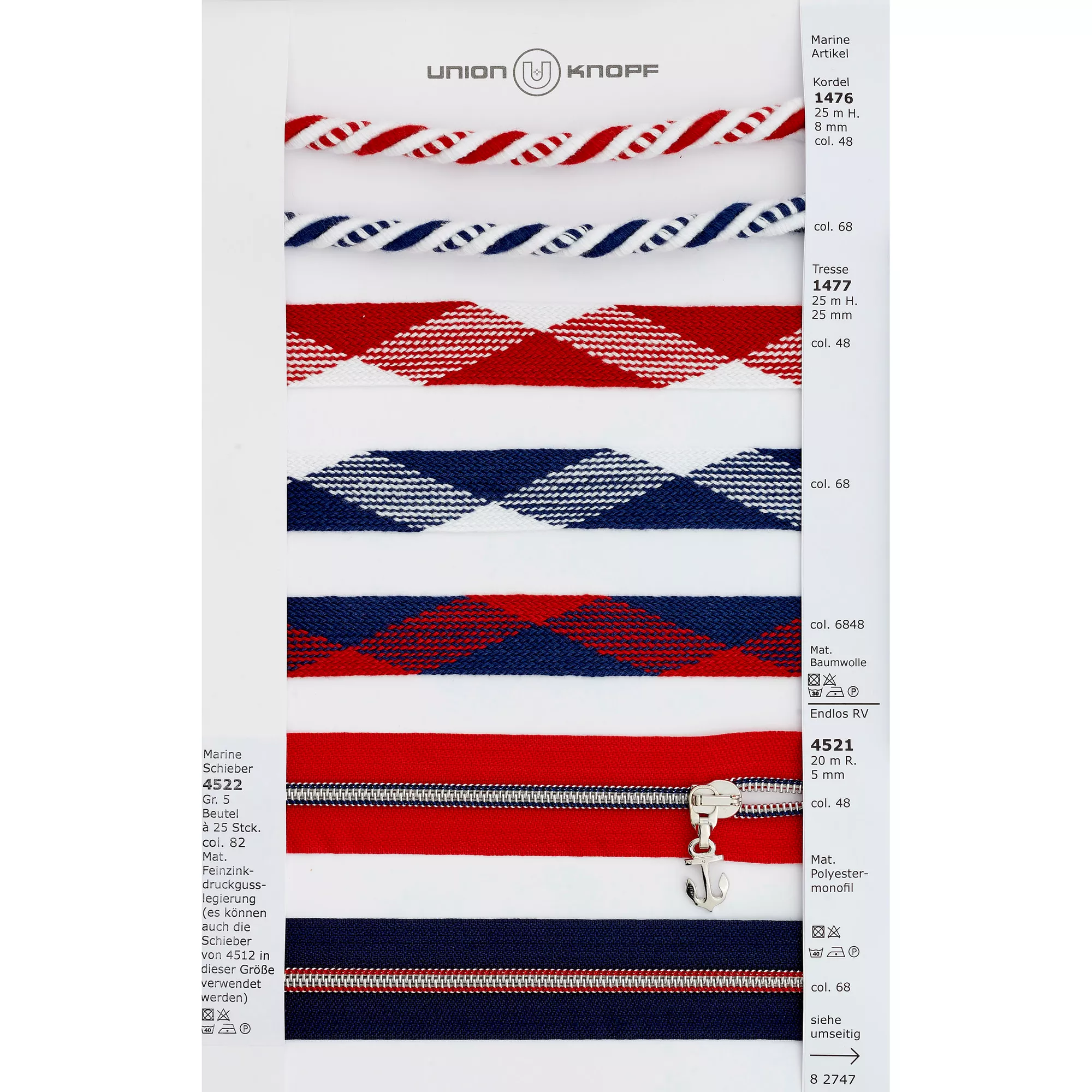 Endless zipper 5mm blue