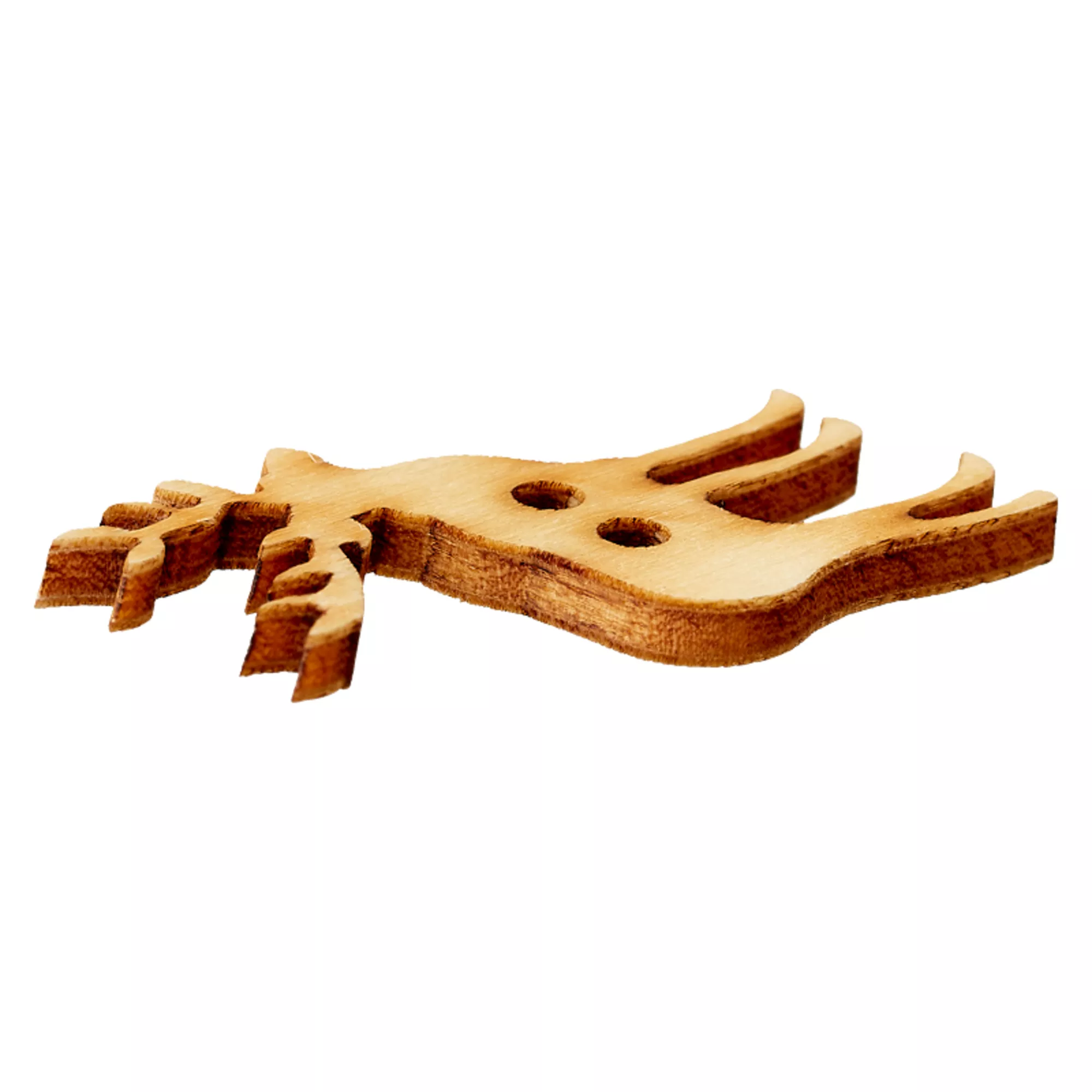Wood button 2-holes, Deer