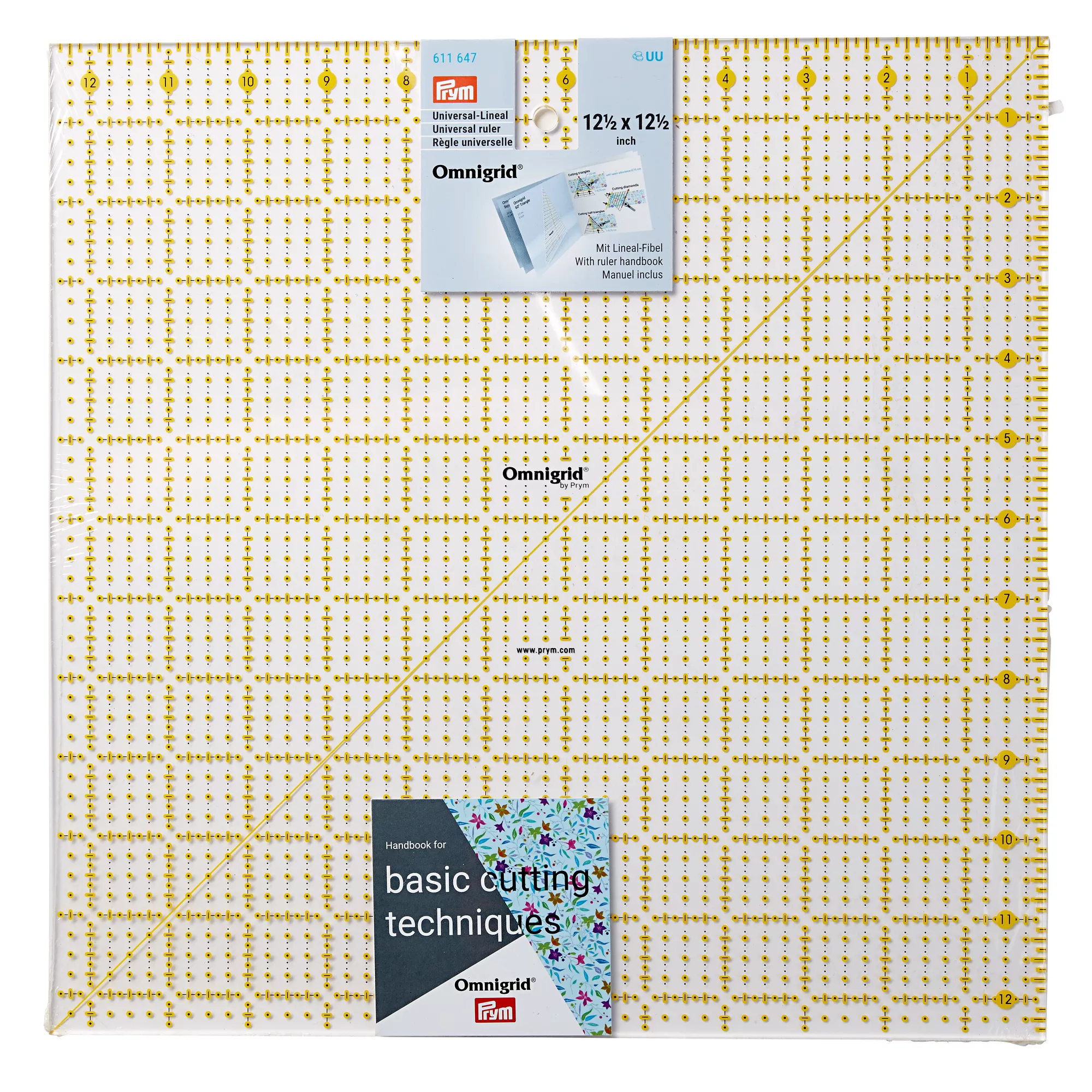 Universal ruler, 12.5x12.5inch