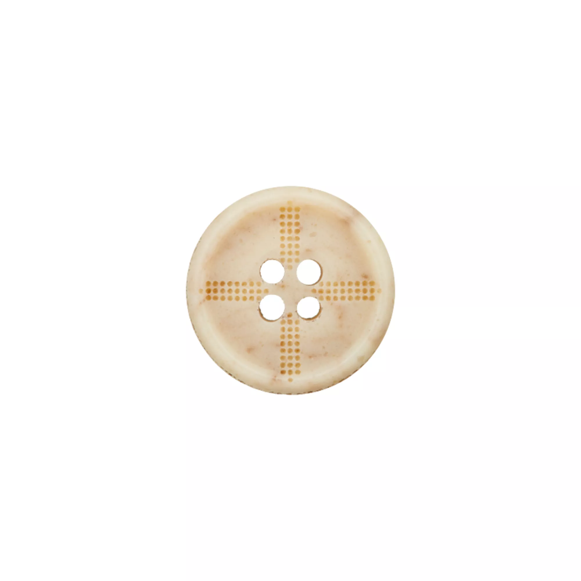 Horn/polyester button 4-holes, recycled