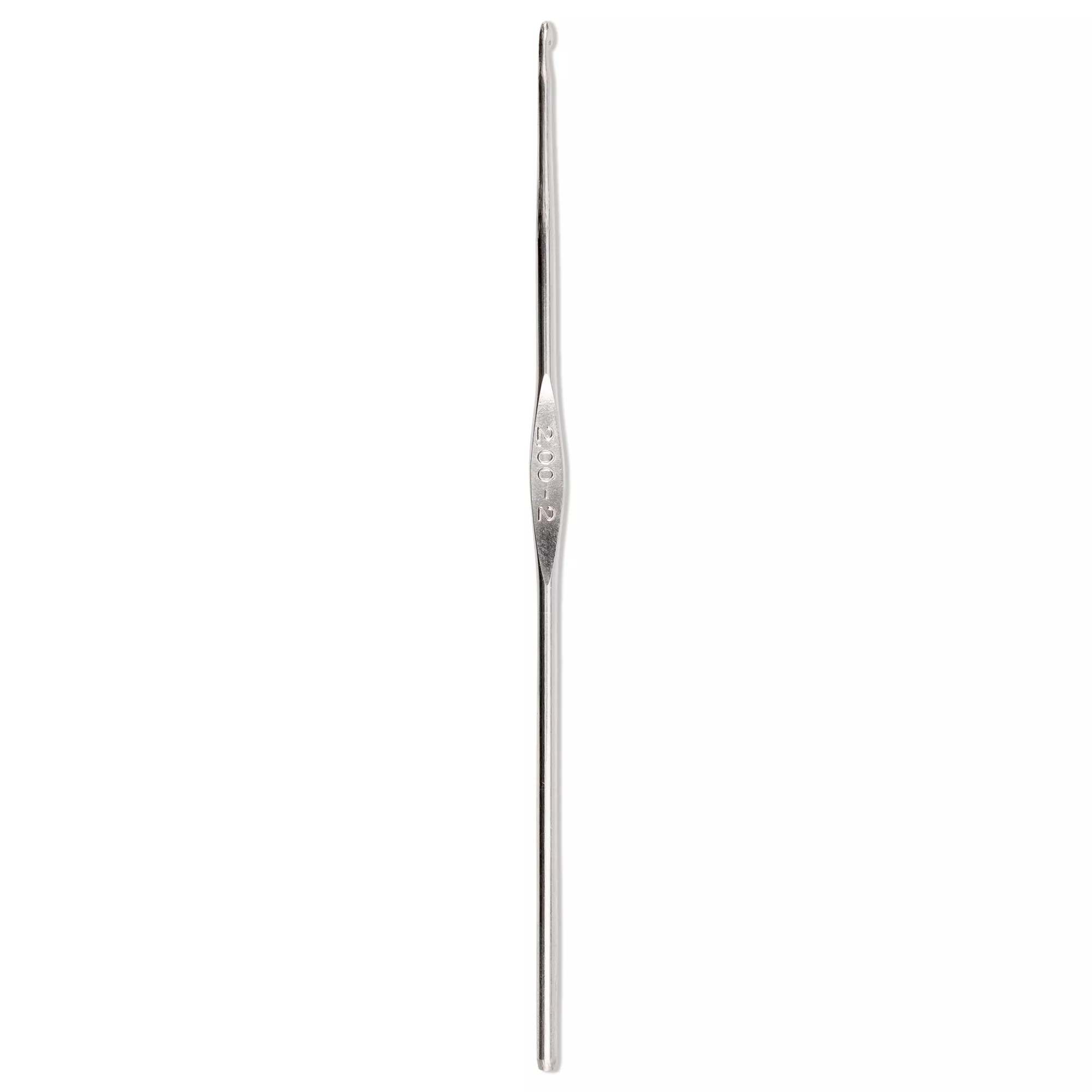 Crochet hook without handle, 2.00mm, silver-coloured