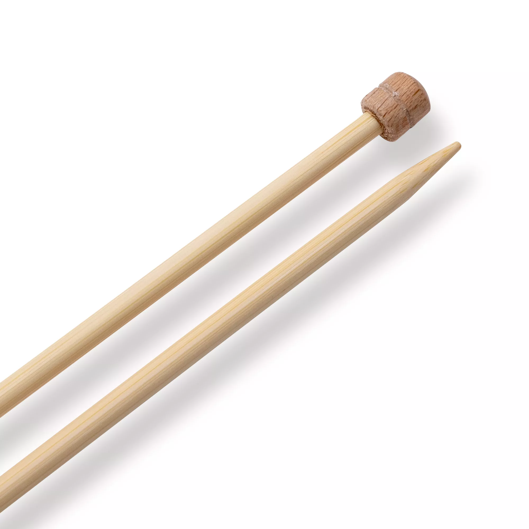 Single-pointed knitting needles Prym 1530, bamboo, 33cm, 4.00mm