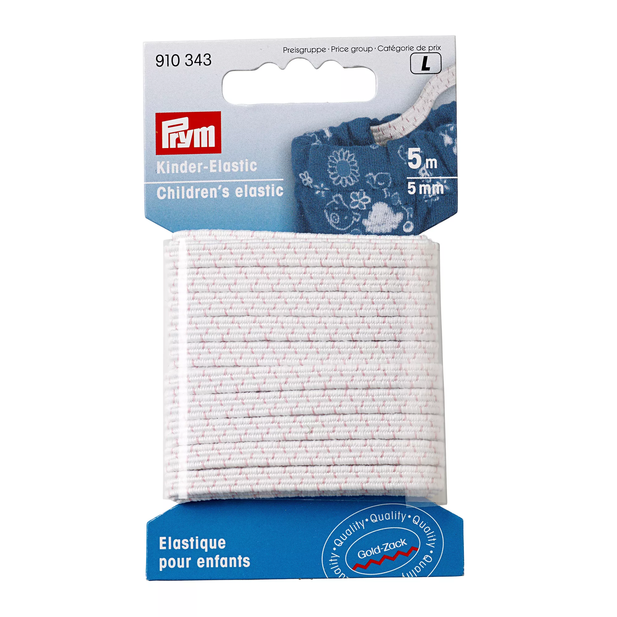 Child elastic 5mm, white