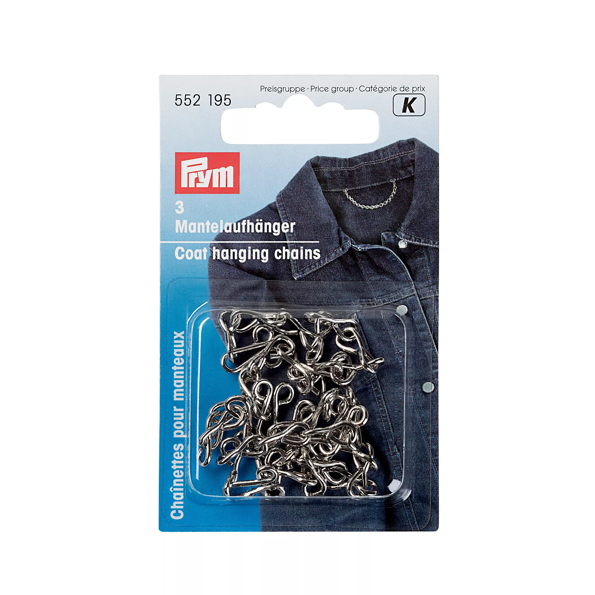 Coat hanging loops, silver-coloured