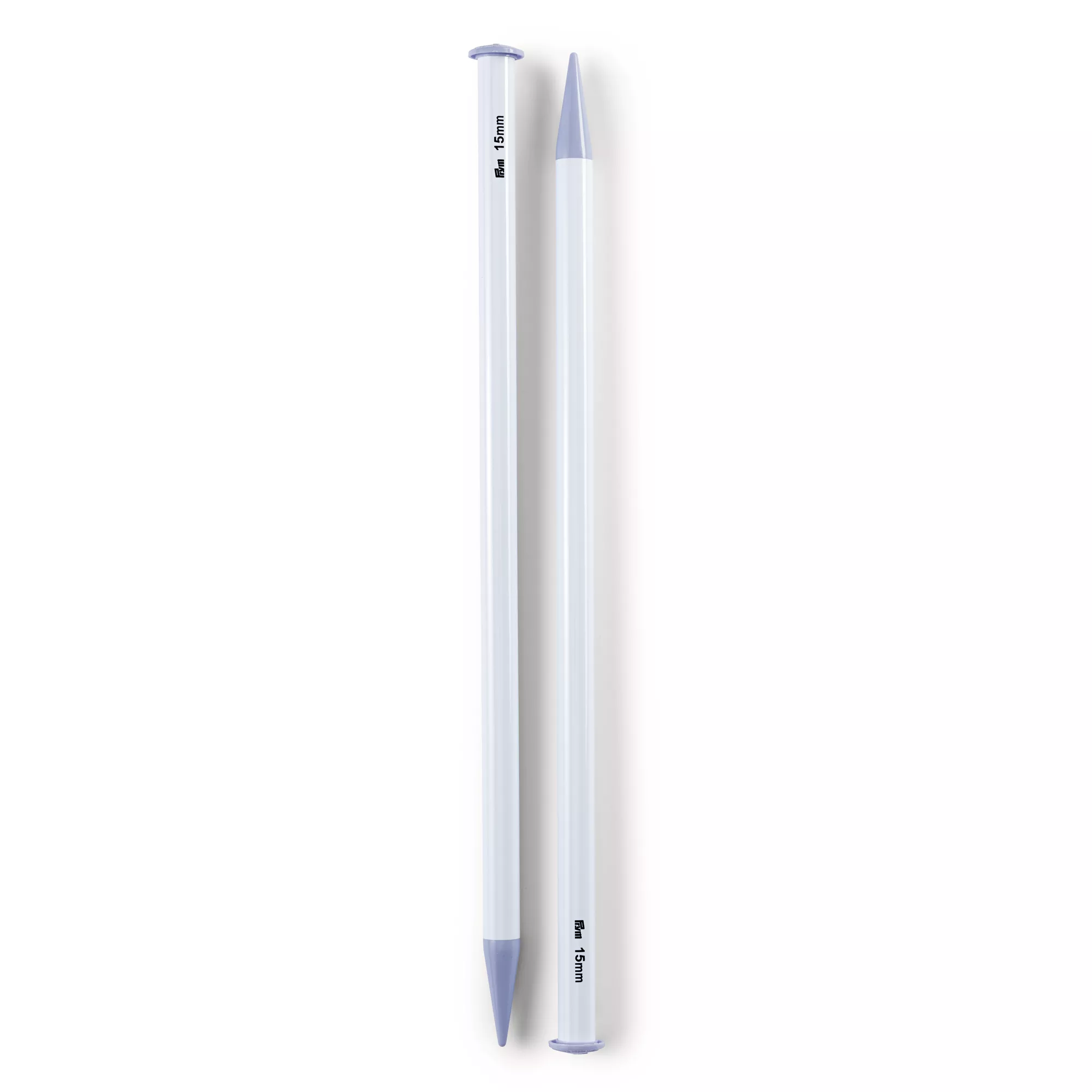 Single-pointed knitting needles, plastic, 40cm, 15.00mm, coloured