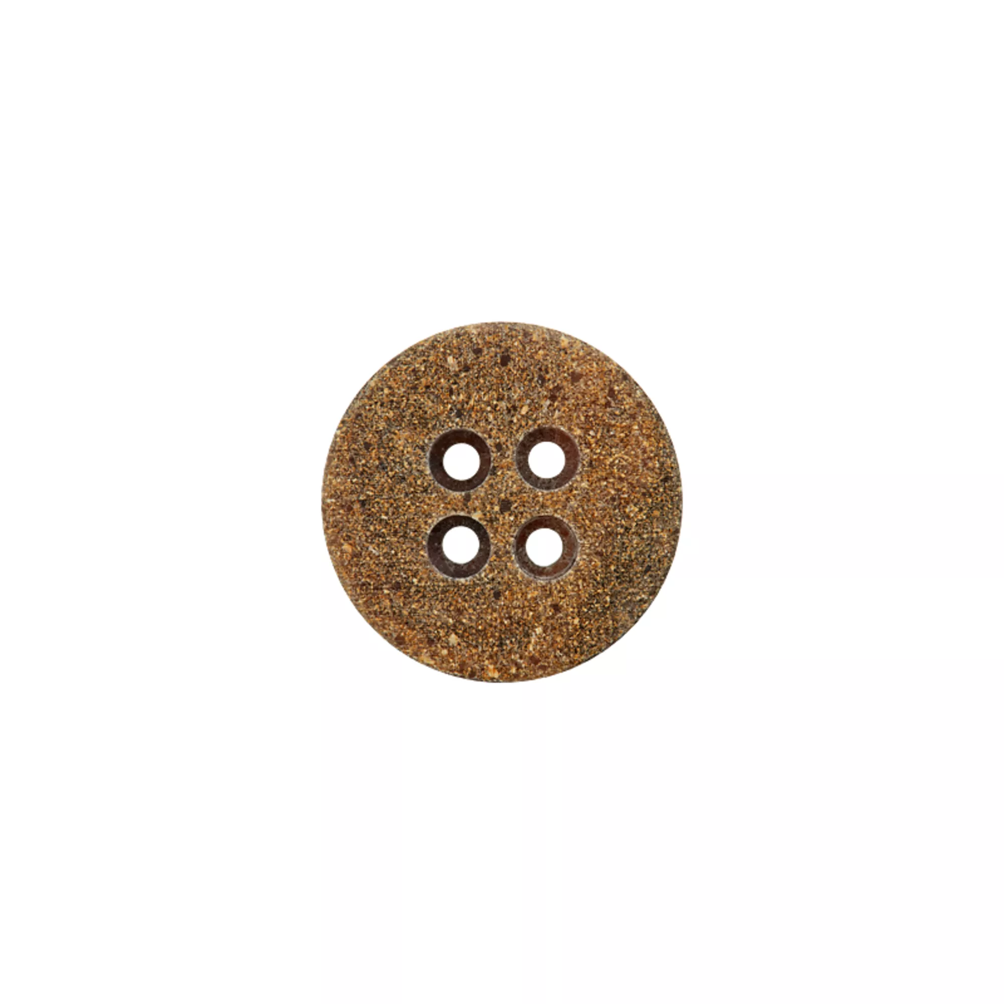 Horn recycled/Polyester button, 4-holes 
