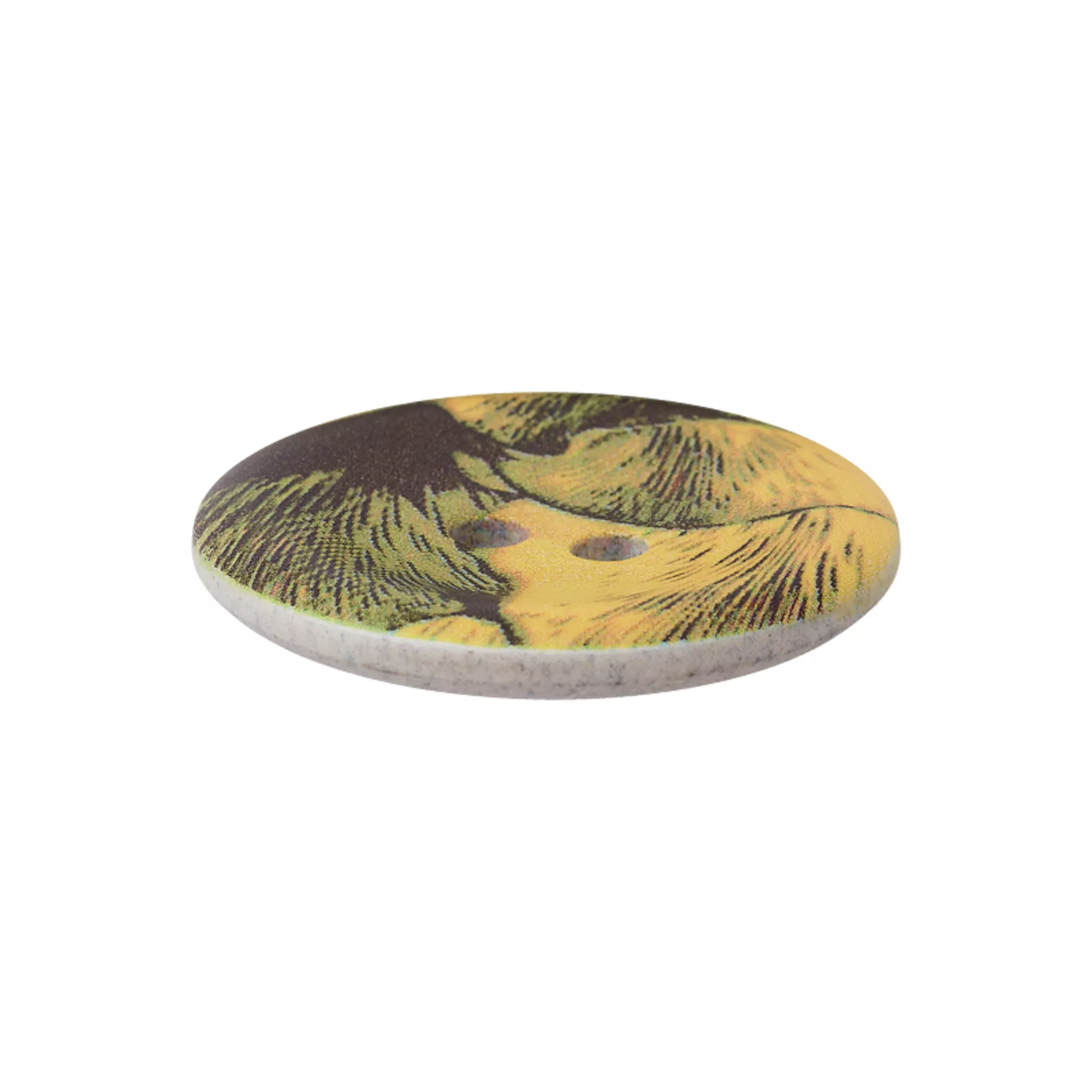 Hemp/polyester button 2-holes, recycled
