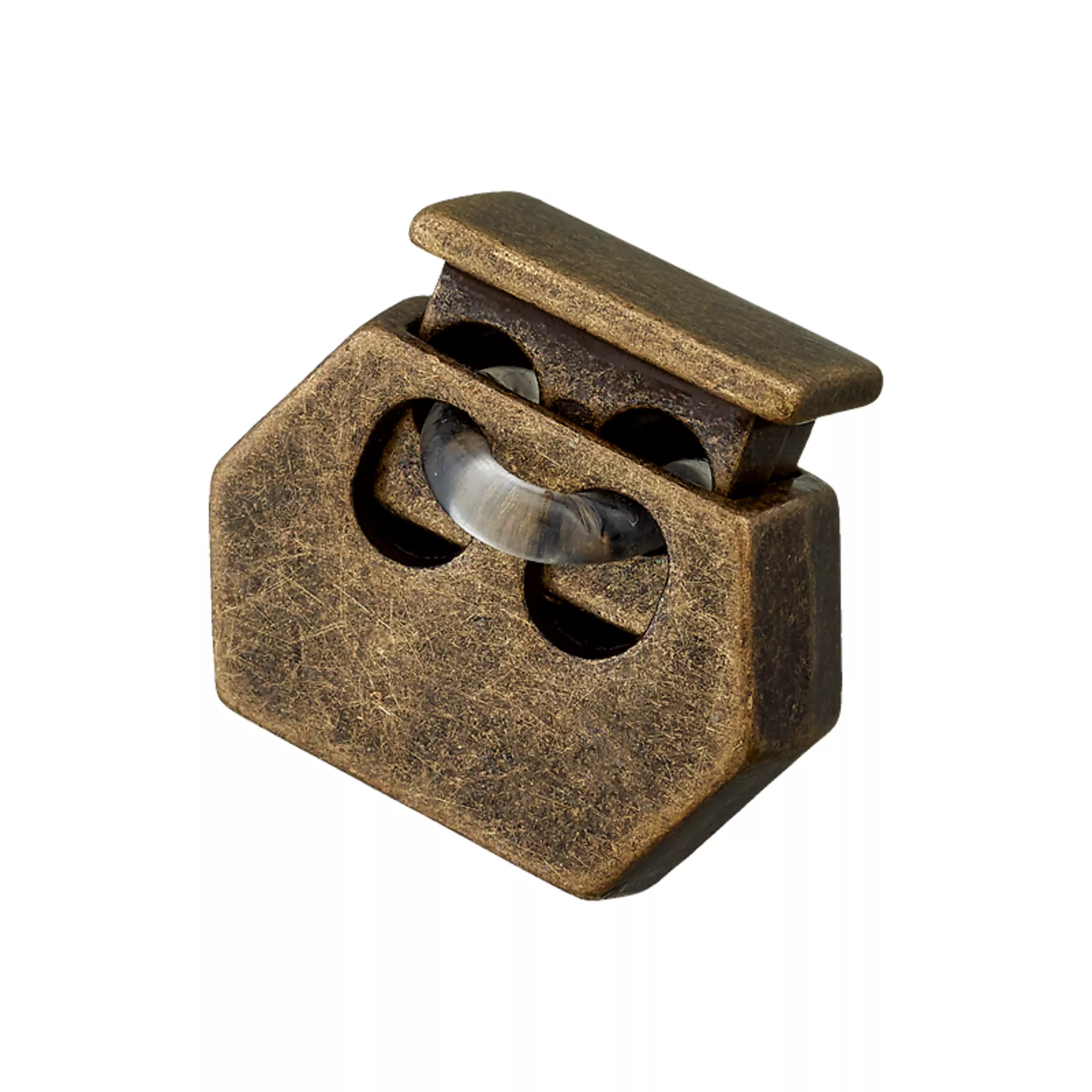 Bloccacordoncini/cunicolo 3mm, 2 fori