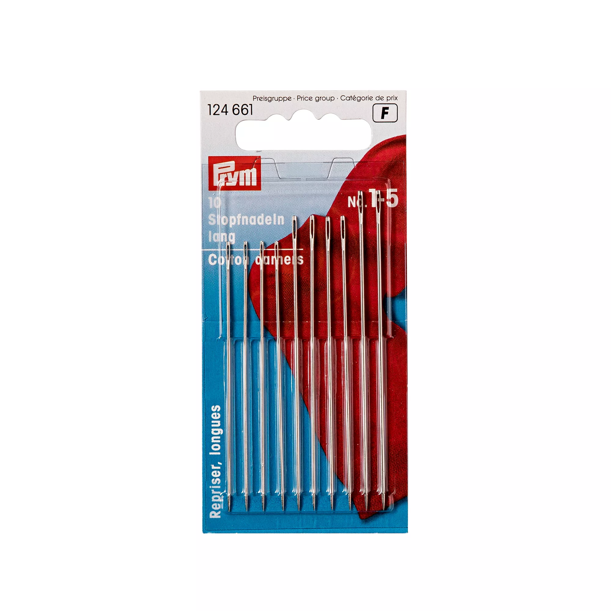 Darning needles, long, No. 1-5, assorted