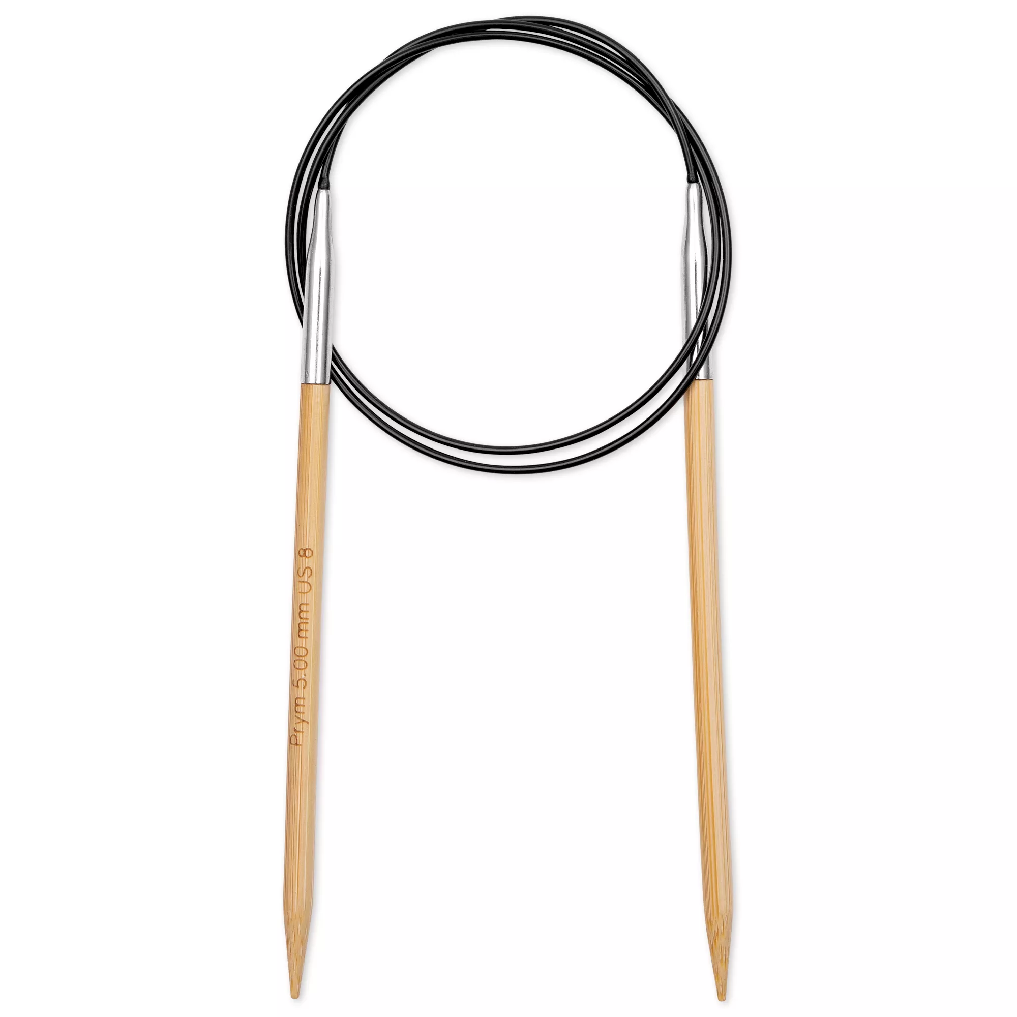 Aiguille à tricoter circulaire Bambou Prym 1530, 80cm, 5,00mm