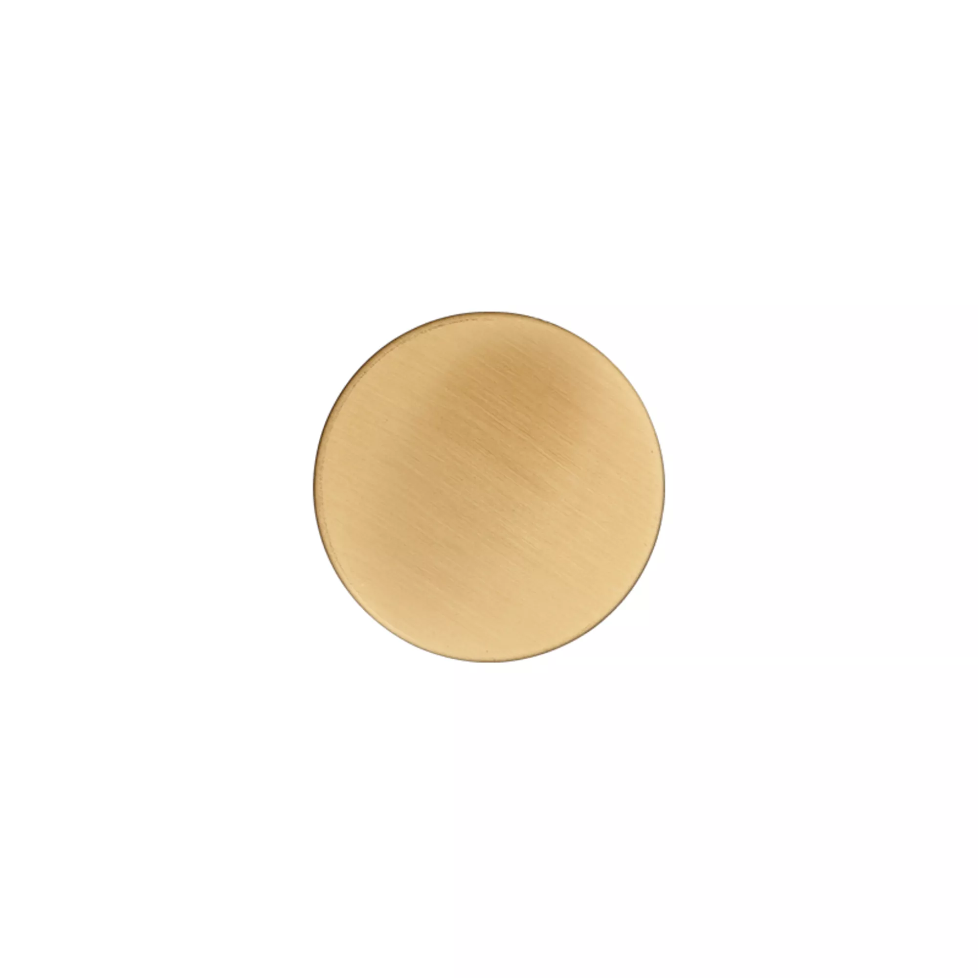 Botón metálico ojal, 18mm, oro mate