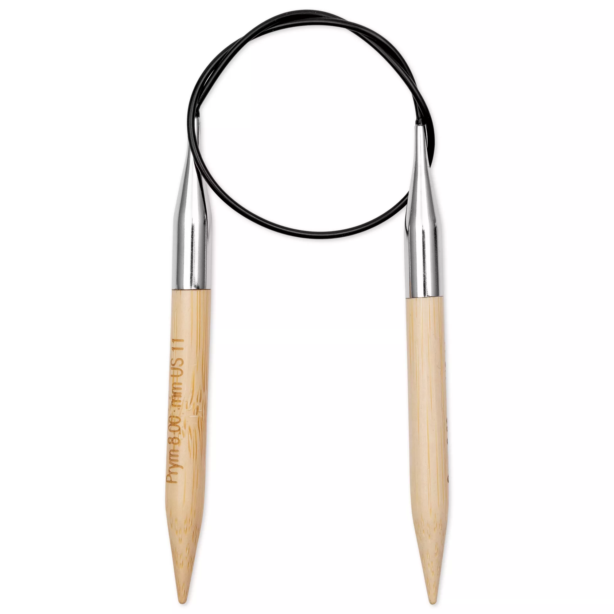 Aiguille à tricoter circulaire Bambou Prym 1530, 40cm, 8,00mm