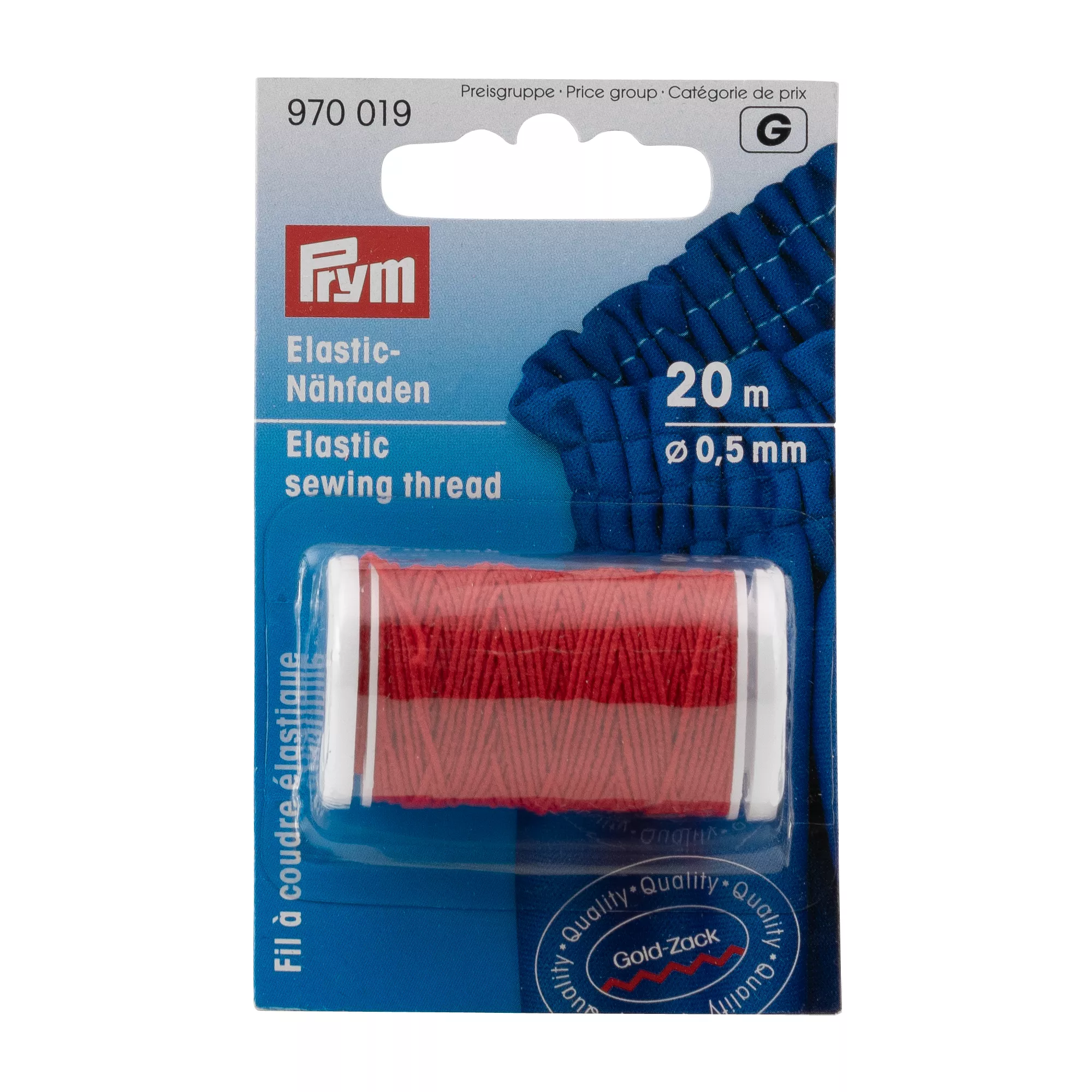 Filo da cucire elastico, 0,5mm, rosso