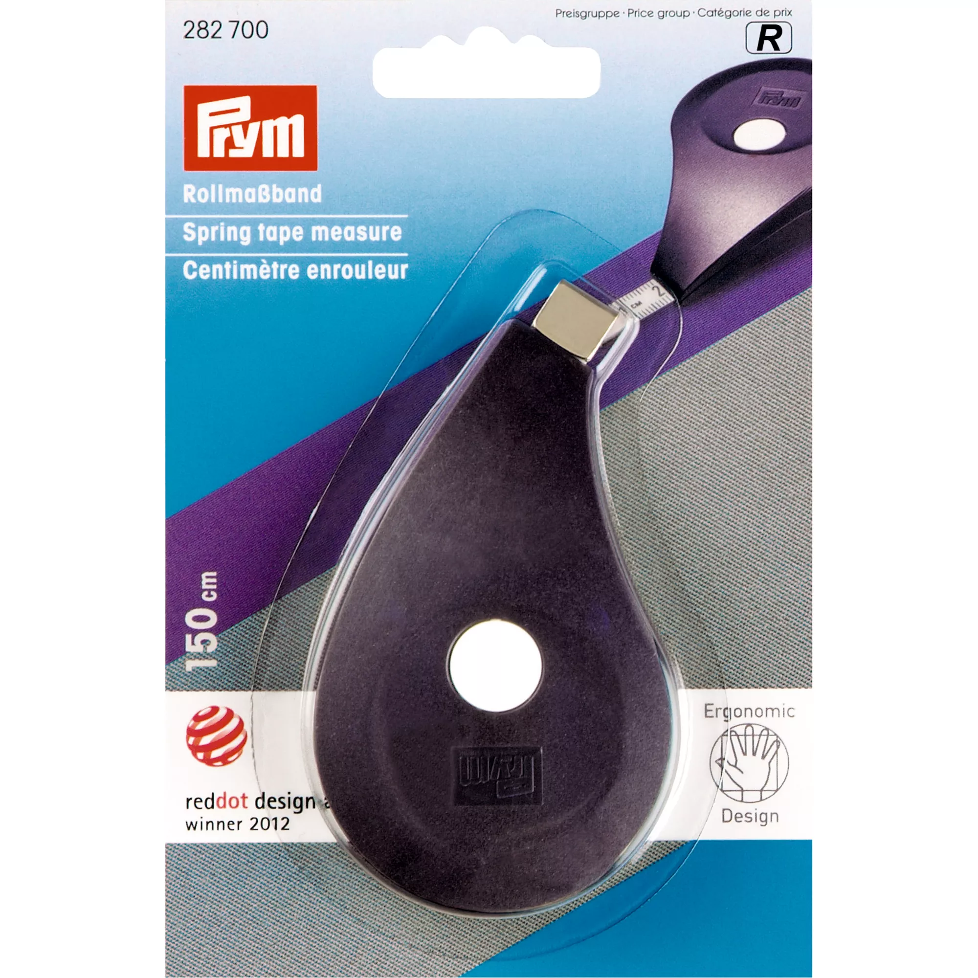 Spring tape measure prym.ergonomics, 150cm