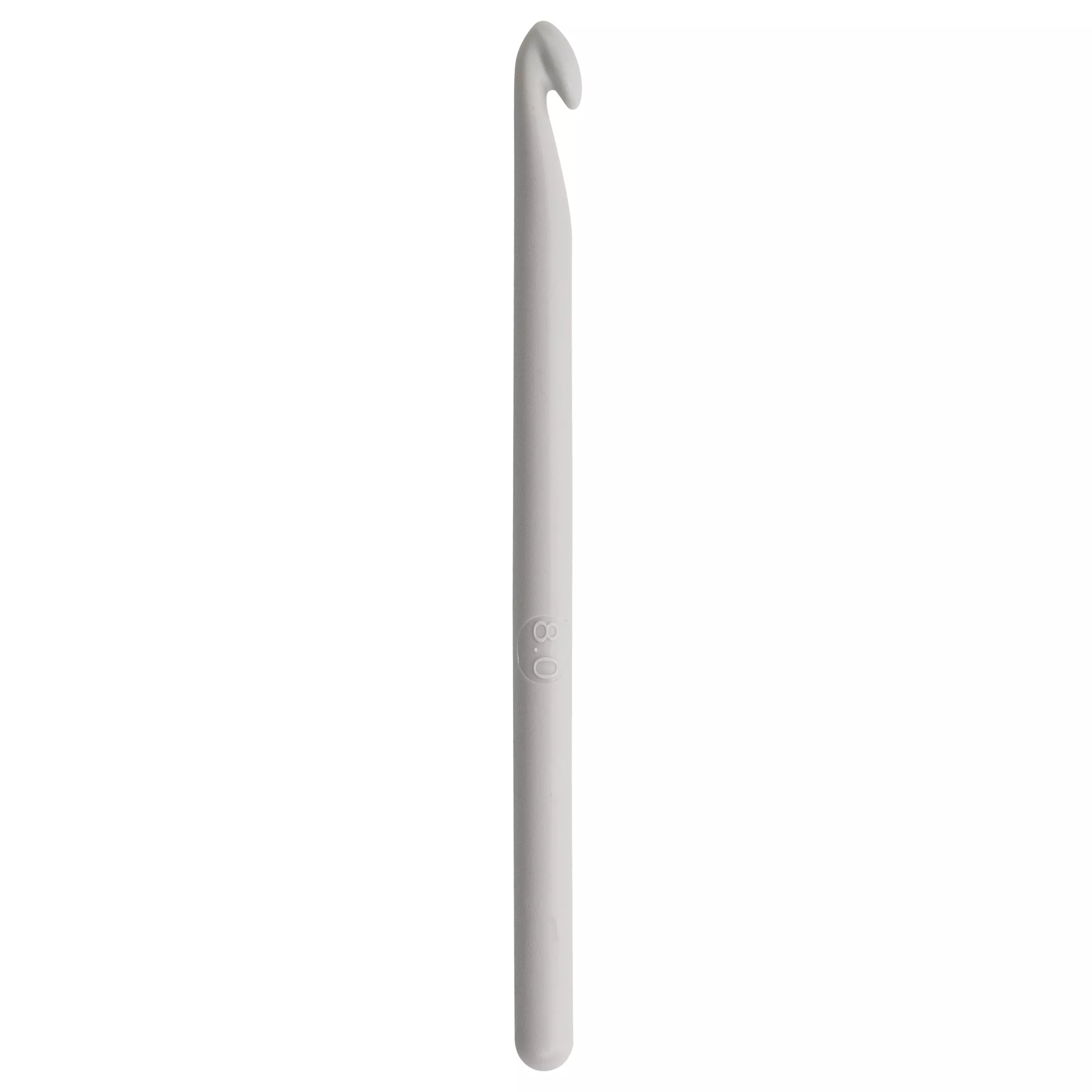 Wool crochet hook without handle 14cm, 8.00mm, grey
