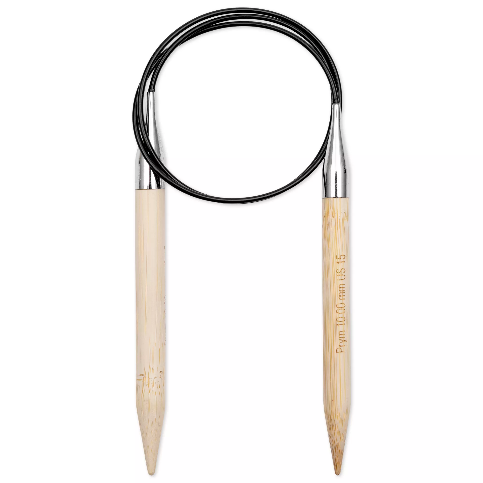 Aiguille à tricoter circulaire Bambou Prym 1530, 80cm, 10,00mm