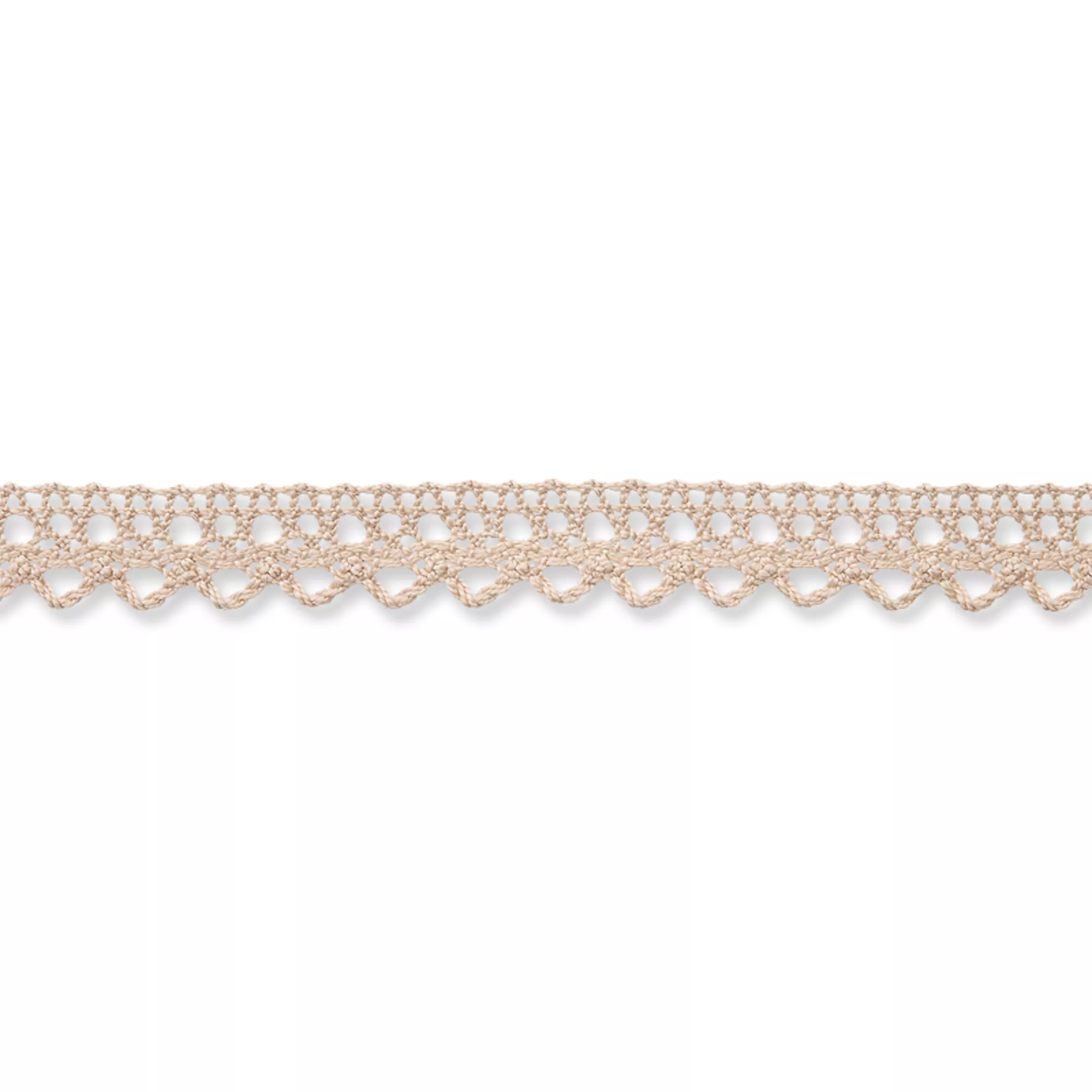 Pizzo a fusello, 14mm, beige
