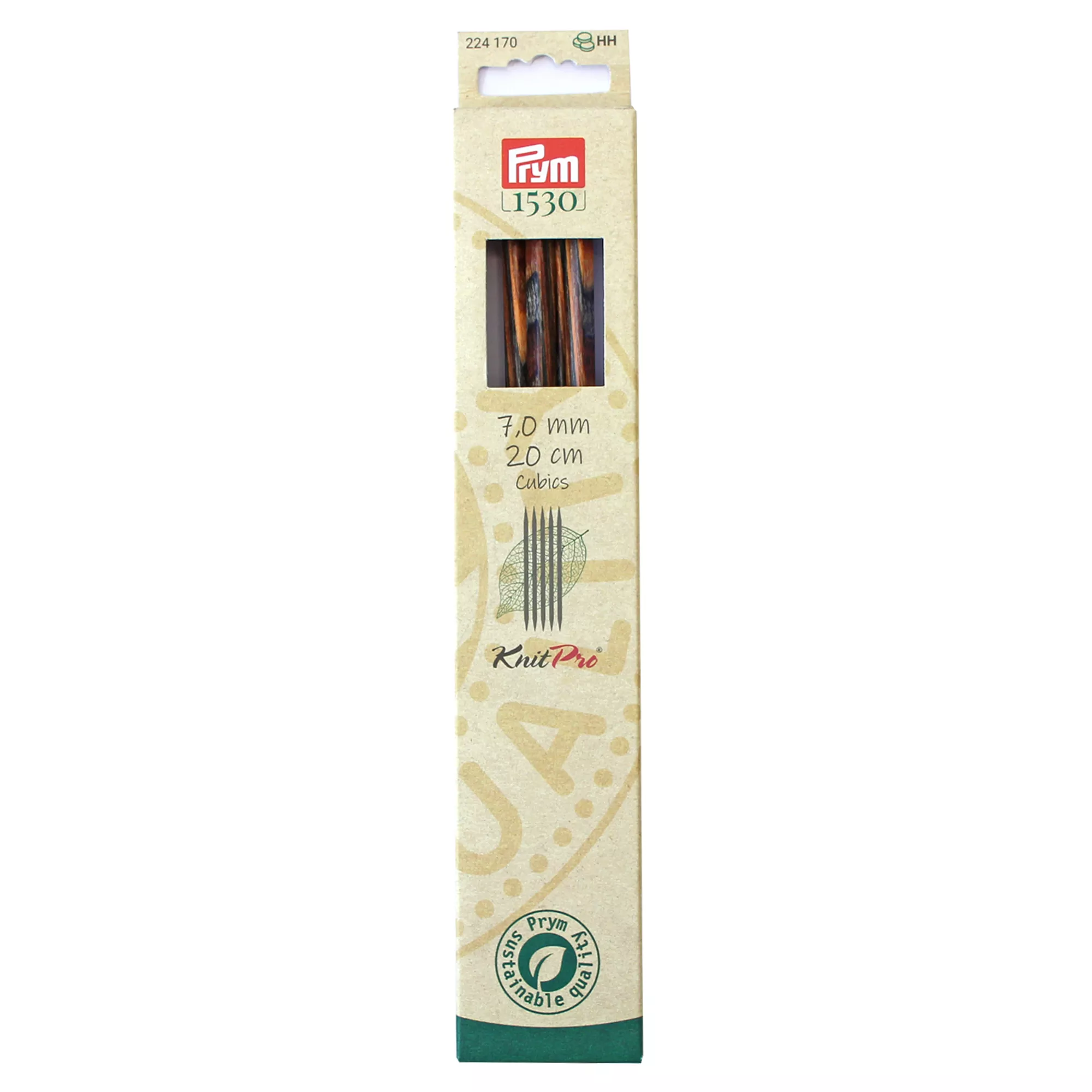 Agujas de calcetar Natural, CUBICS