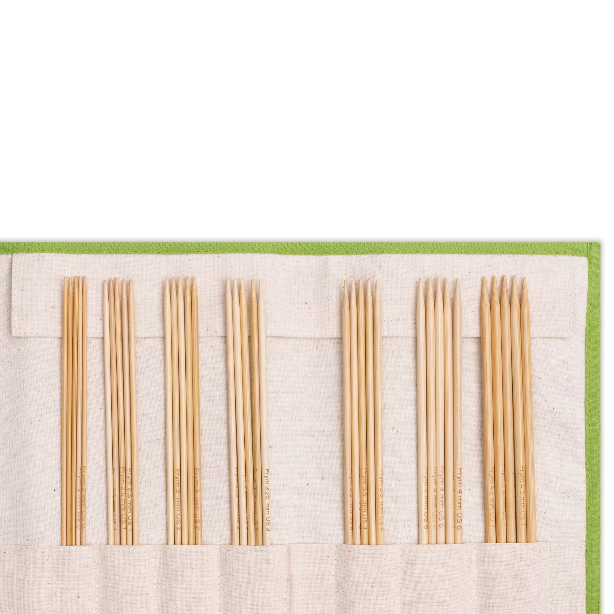 Gioco ferri a doppia punta bambù, set, 2,0-4,5mm, 20cm