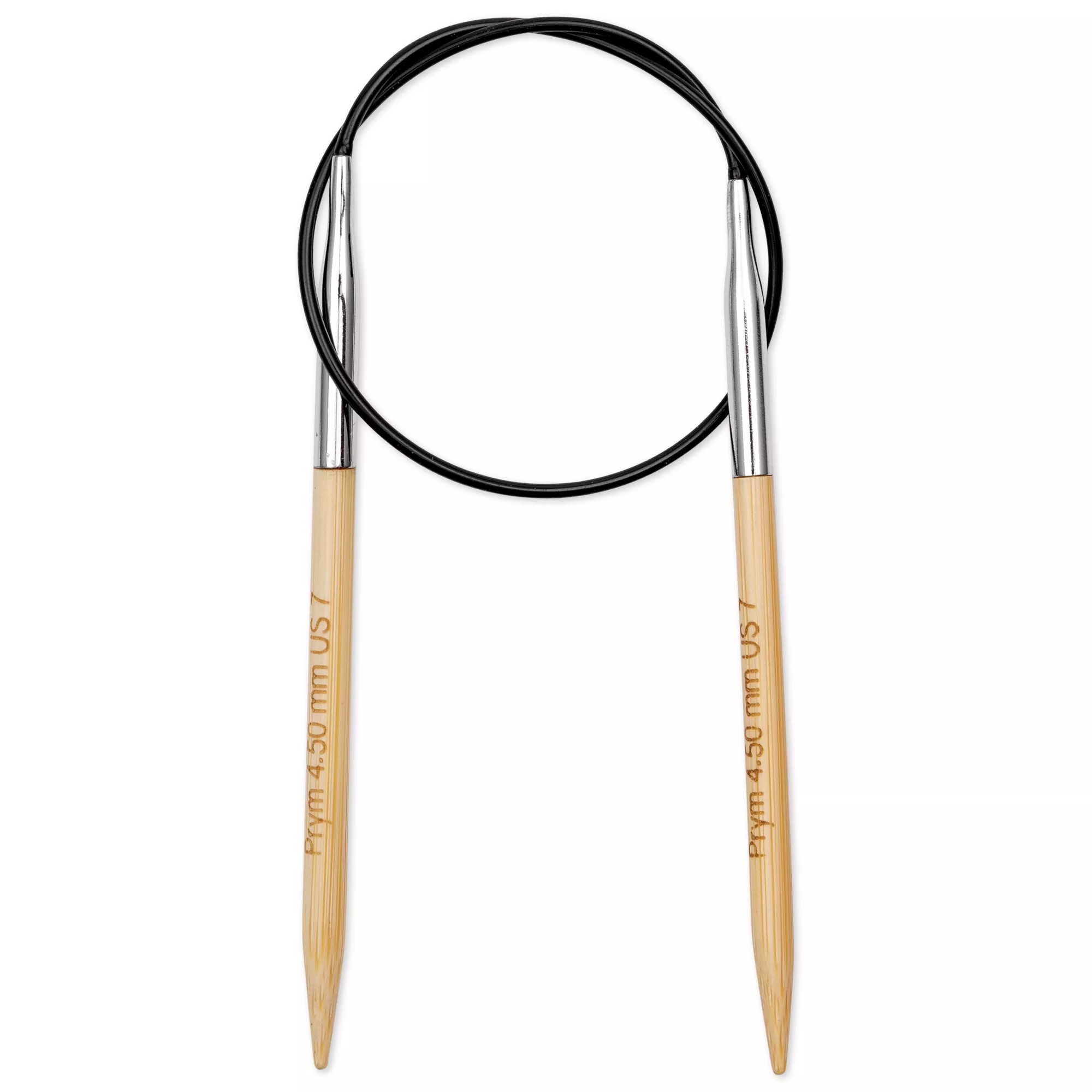 Aiguille à tricoter circulaire Bambou Prym 1530, 40cm, 4,50mm