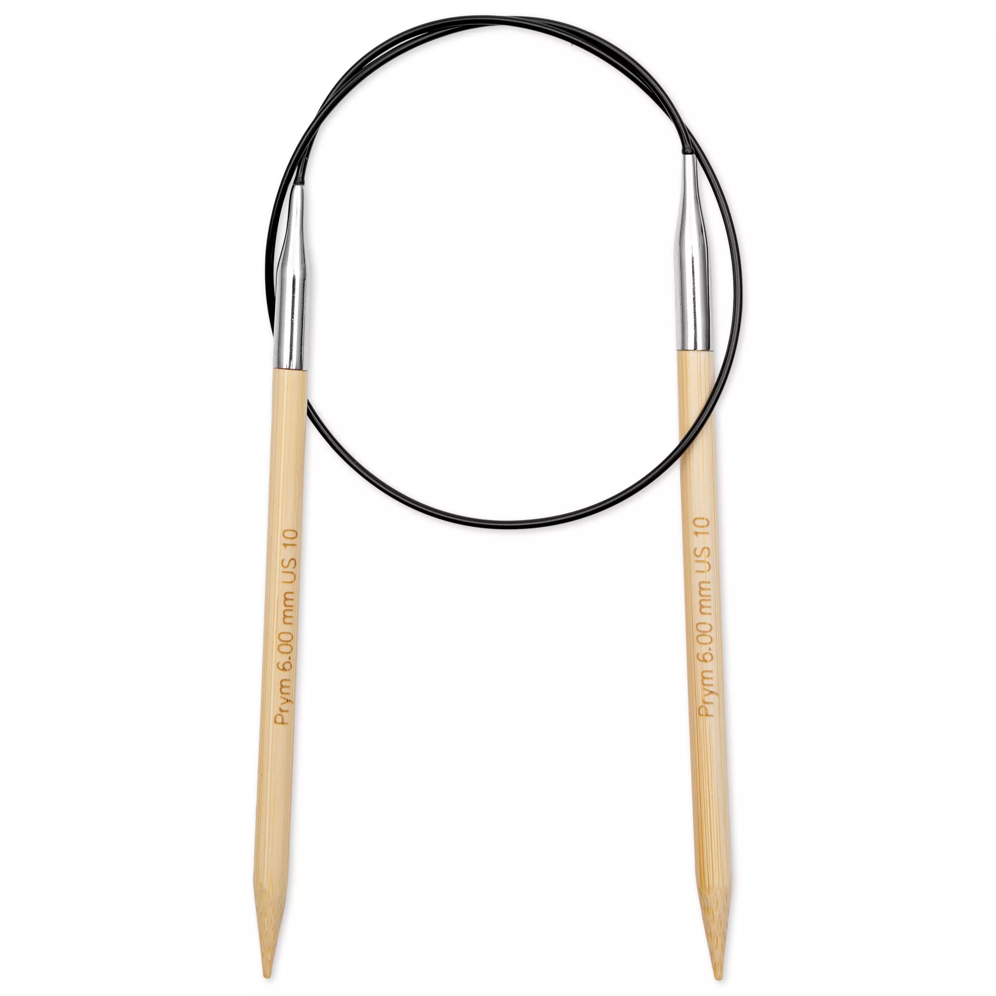 Aiguille à tricoter circulaire Bambou Prym 1530, 60cm, 6,00mm