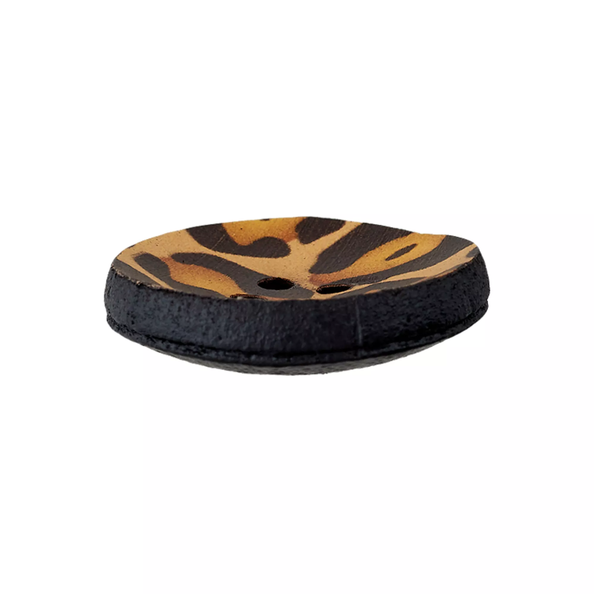 Leather 4-hole button Recycled