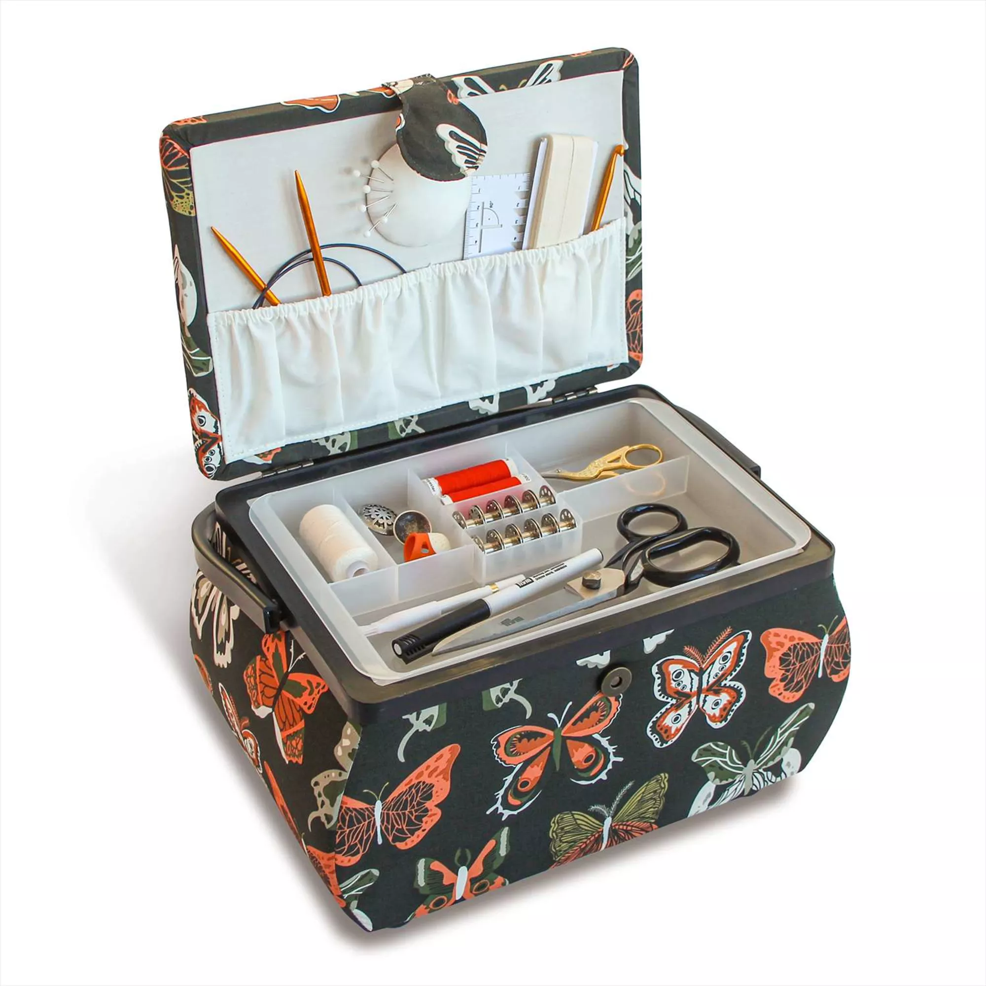 Sewing basket L Butterfly