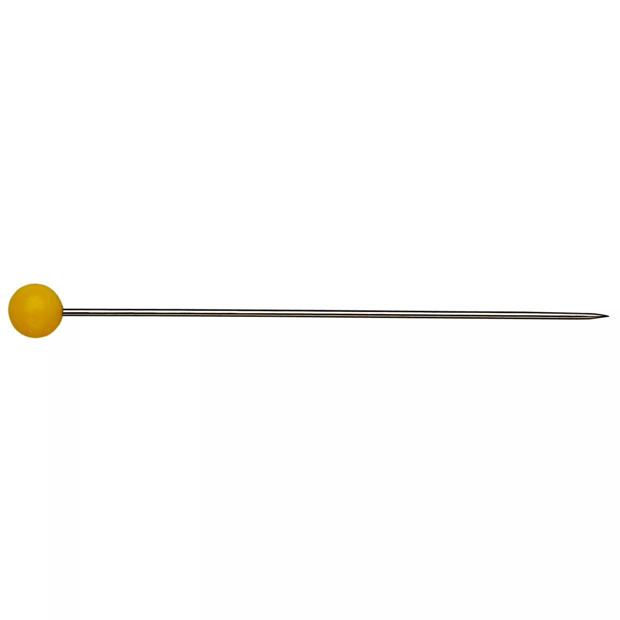 Plastikkopfstecknadeln, 0,65 x 45mm, gelb
