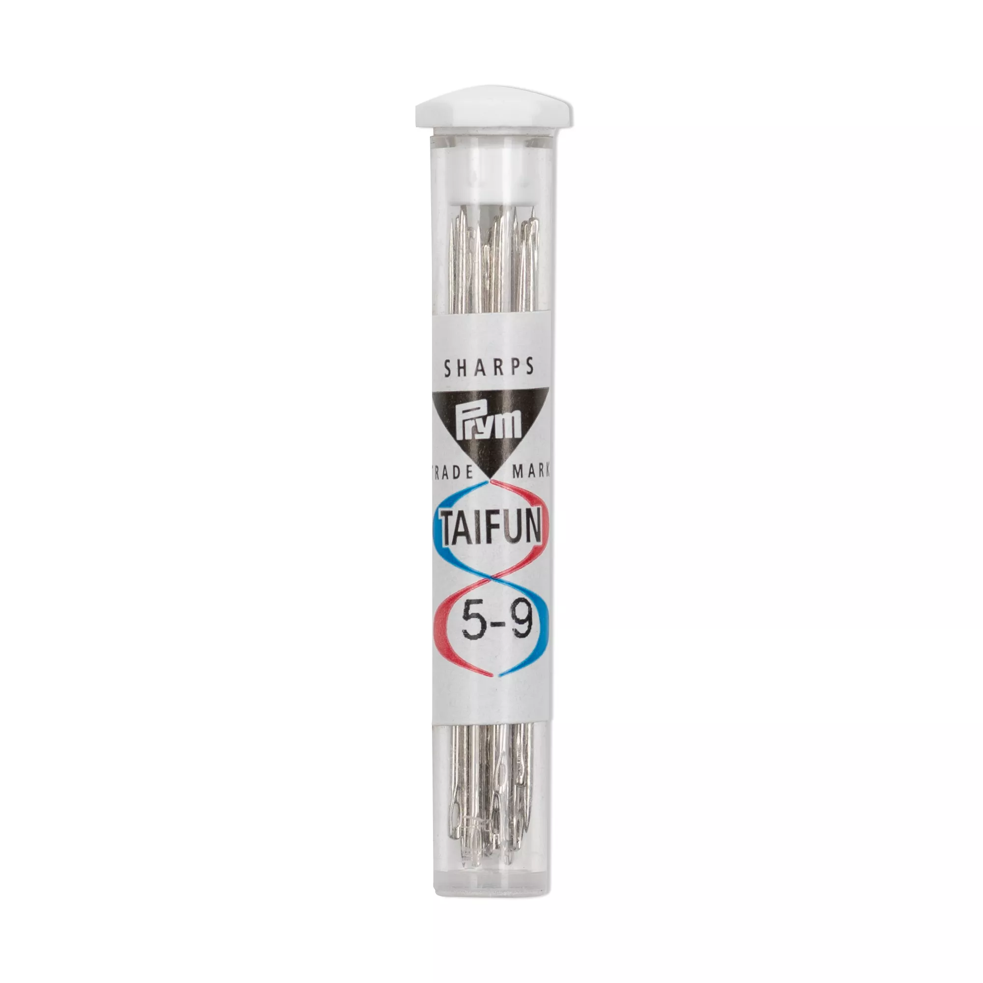 Sewing needles long, with silver eye, Typhoon, No. 5-9, assorted