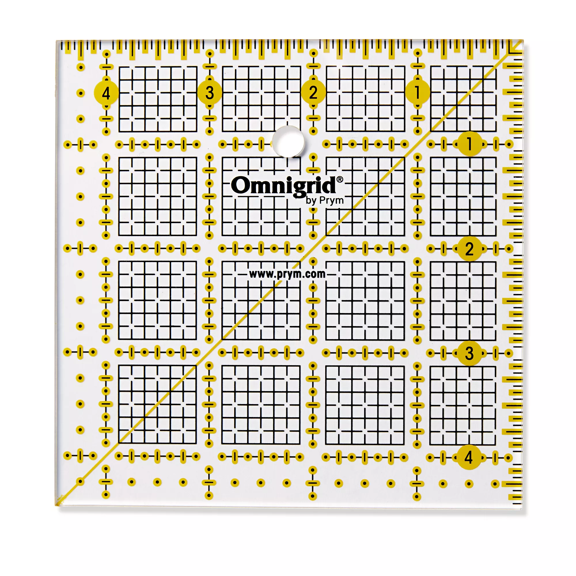 Universal ruler, 4.5x4.5 inch Grid
