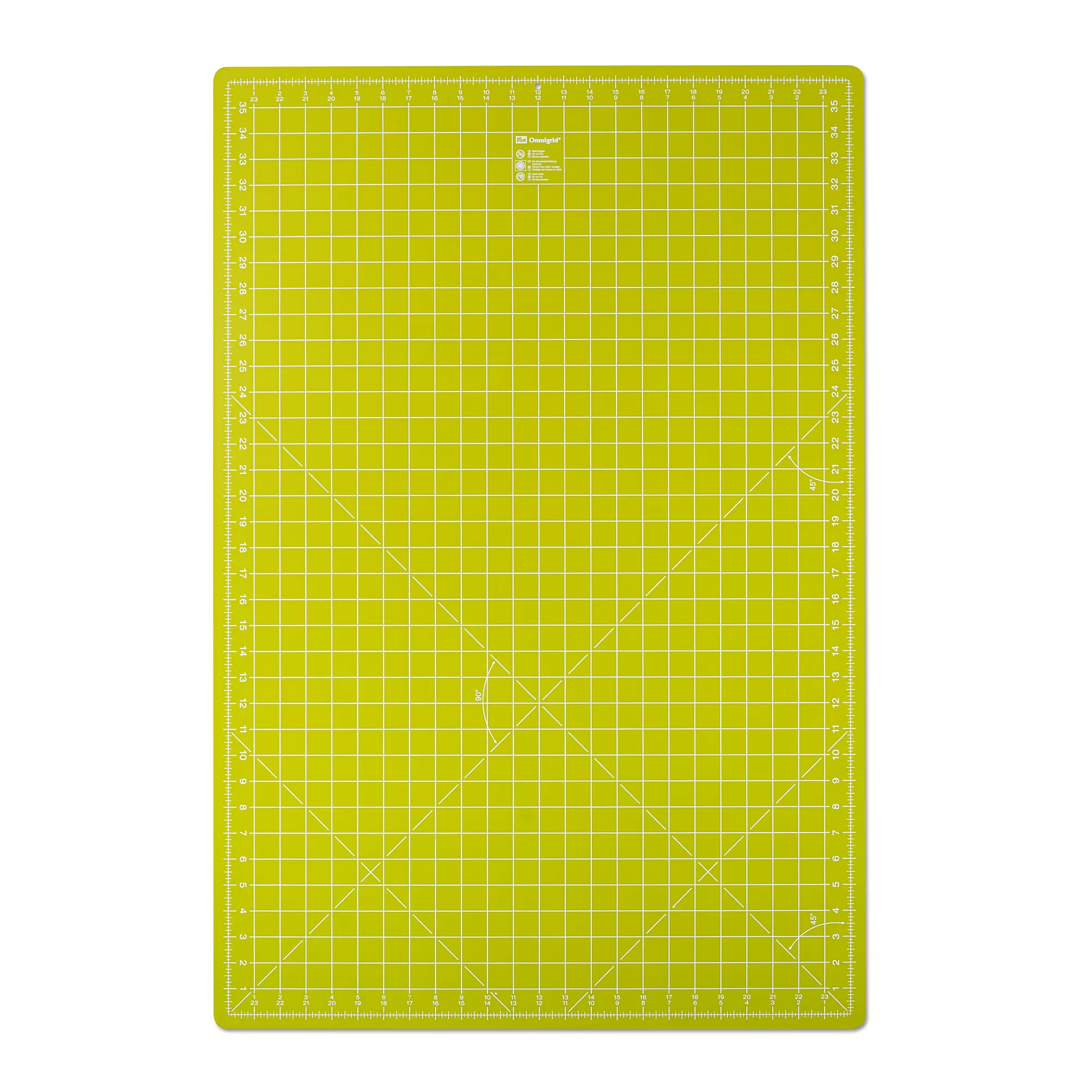 Cutting mat cm/inch divisions, 60x90cm, light green