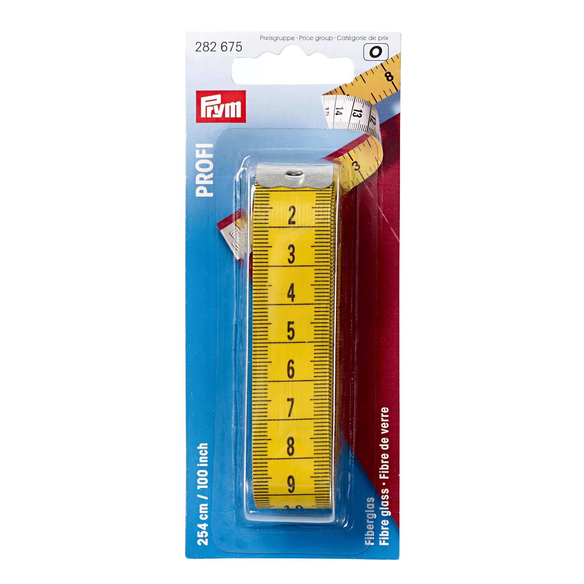 Maßband PROFI Fiberglas, 254cm, 100inch