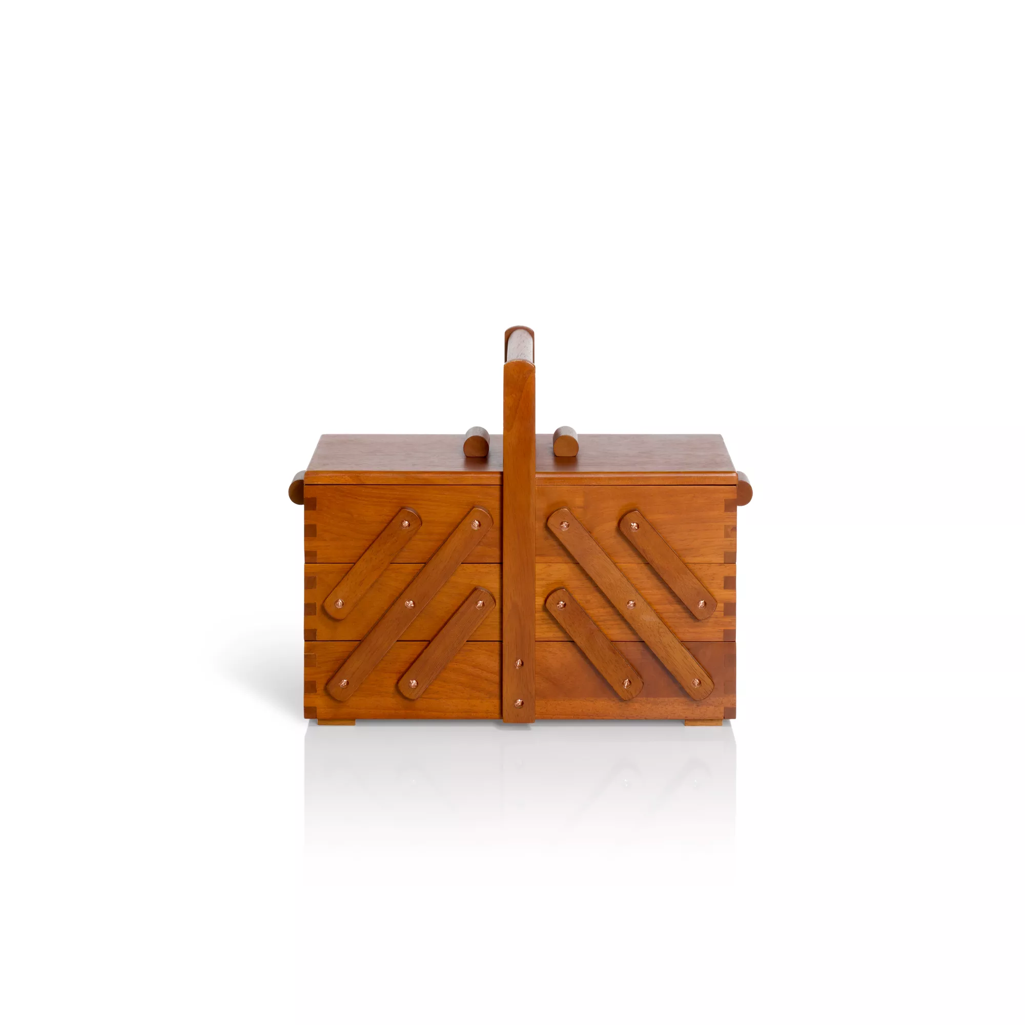 Sewing box in dark wood, M