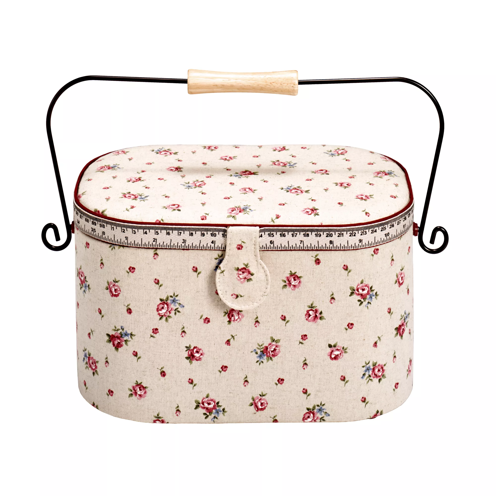 Sewing basket Country Rose L